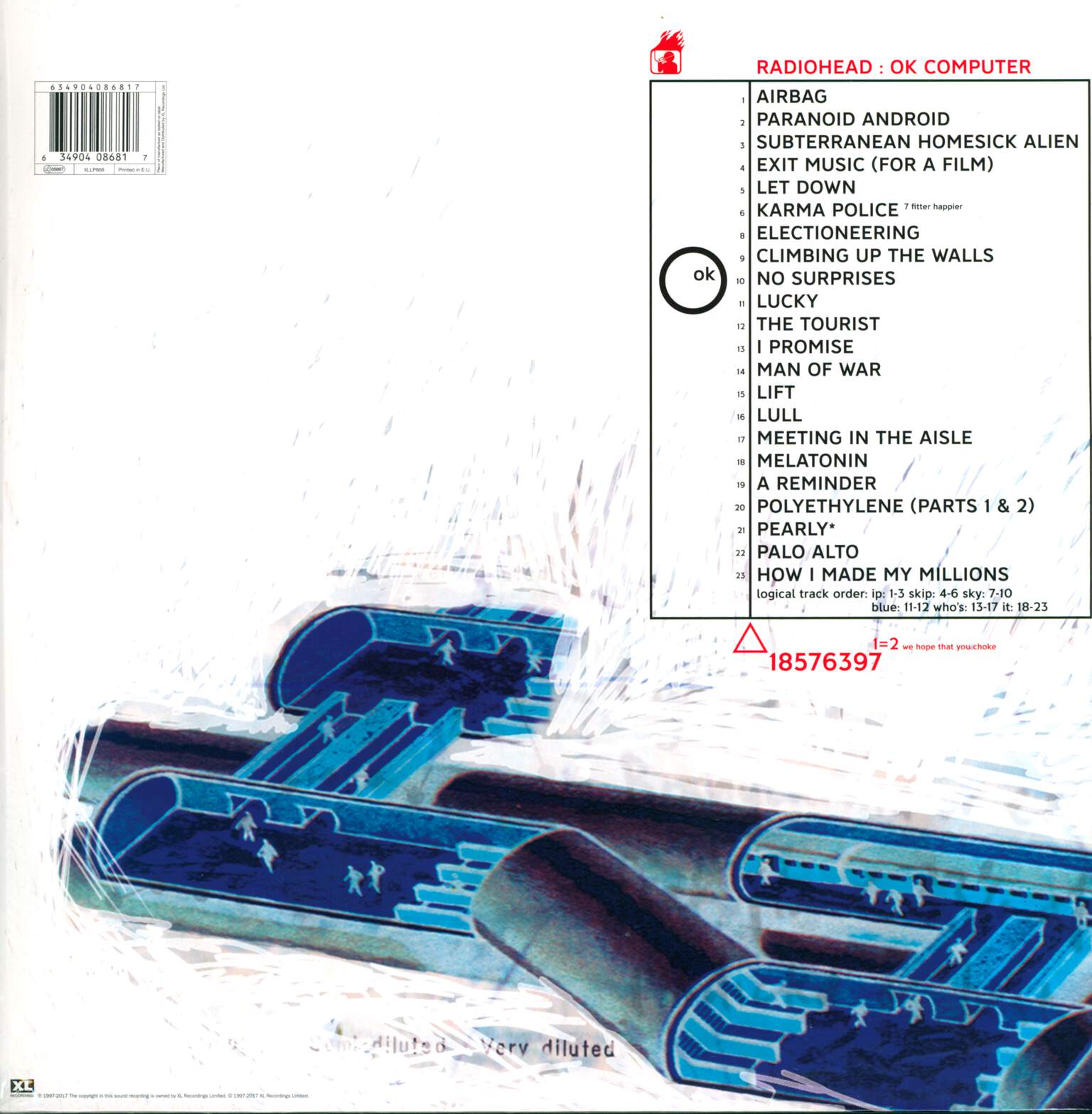 Radiohead: OK Computer OKNOTOK 1997 2017, 3×LP (Vinyl)
