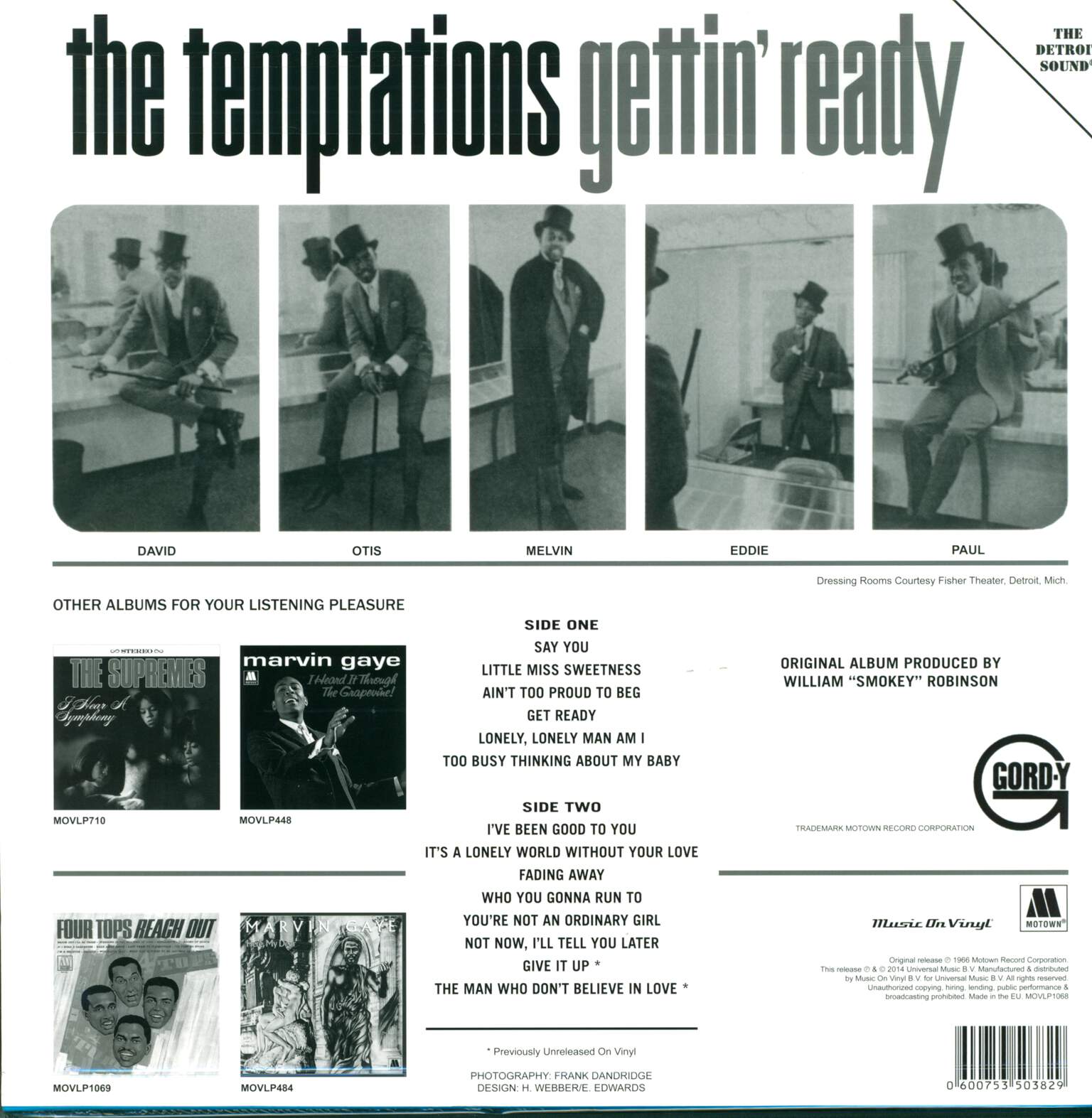 The Temptations: Gettin' Ready, LP (Vinyl)