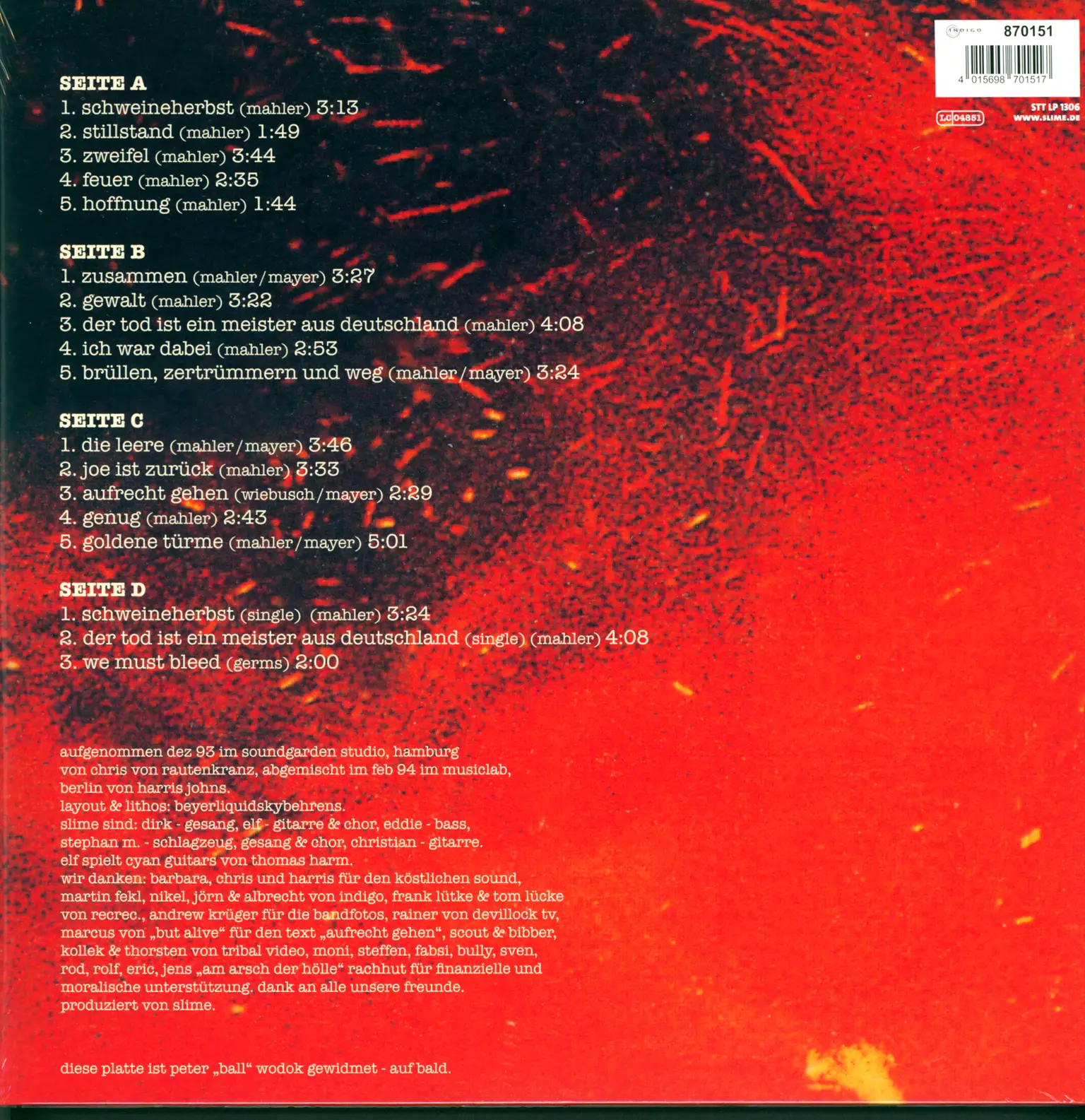 Slime: Schweineherbst, LP (Vinyl)