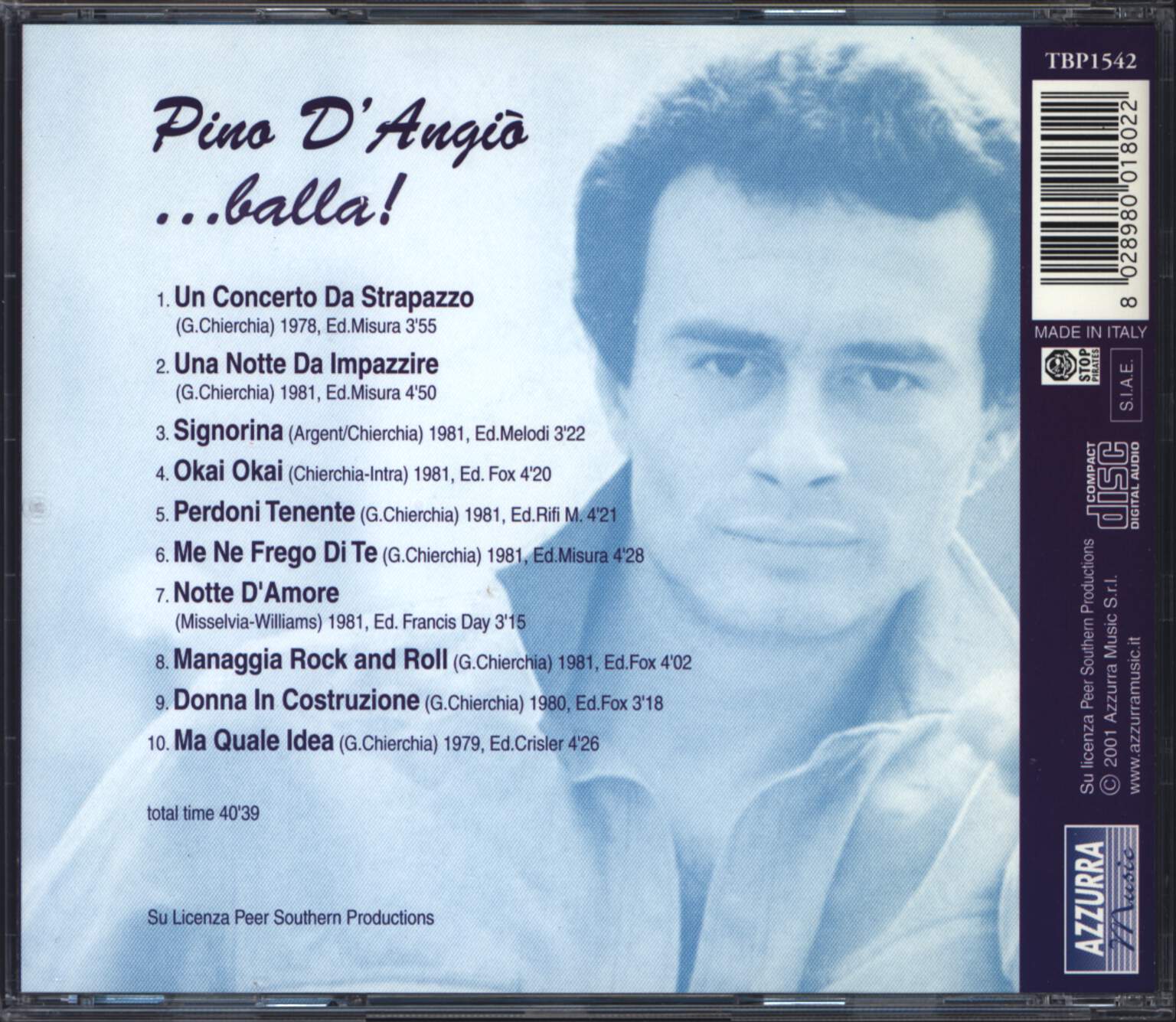 Pino D'Angiò: ...Balla!, CD