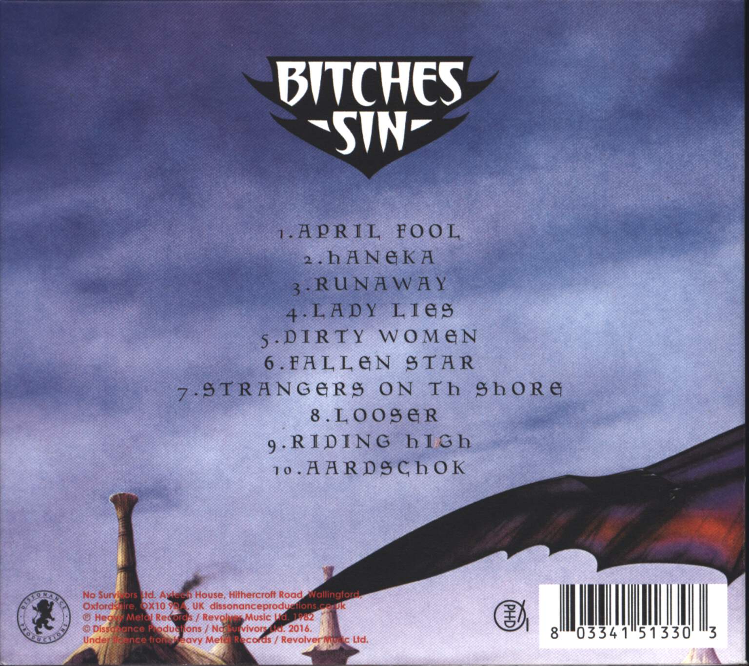 Bitches Sin: Predator, CD