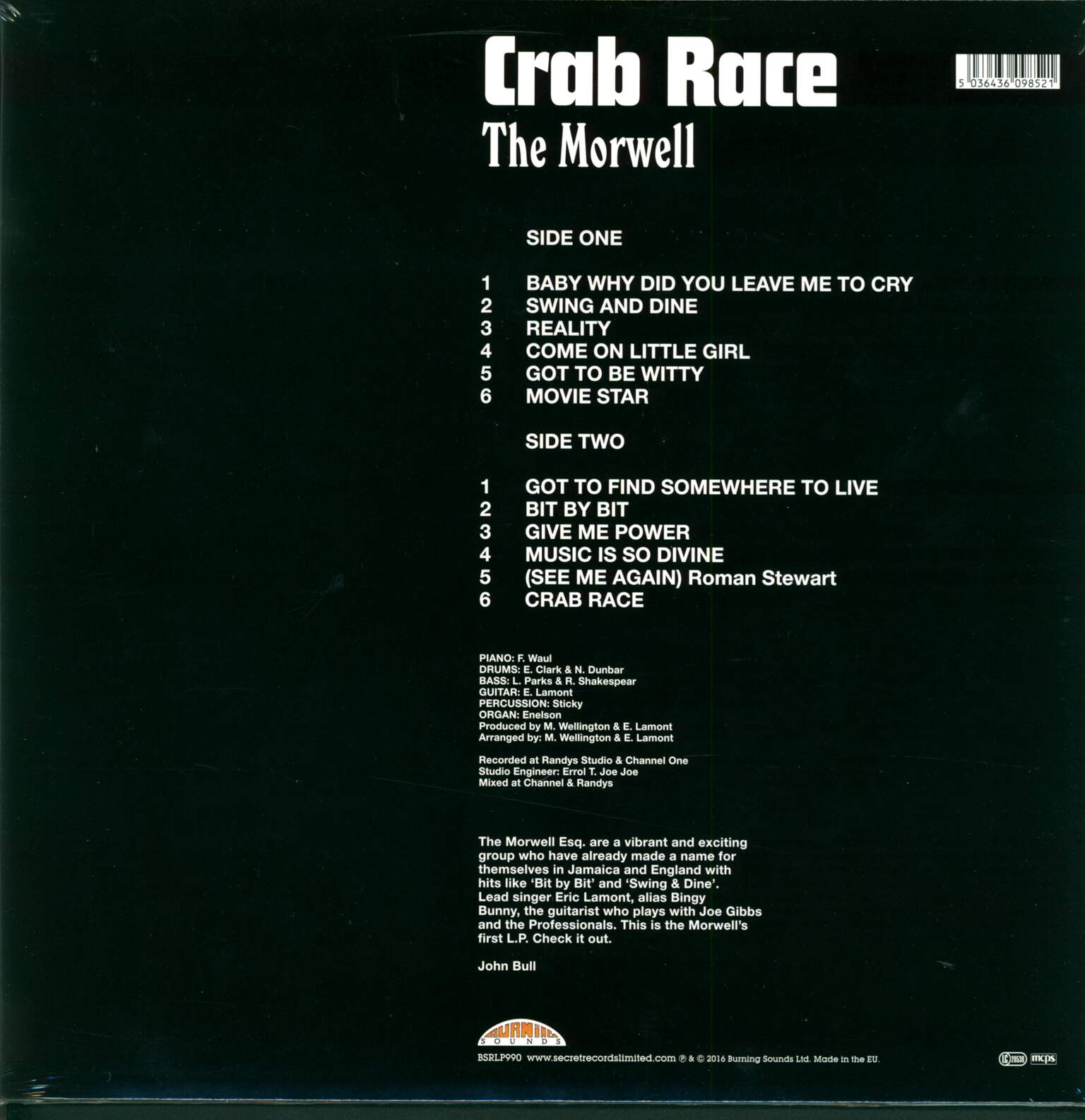The Morwells: Crab Race, LP (Vinyl)