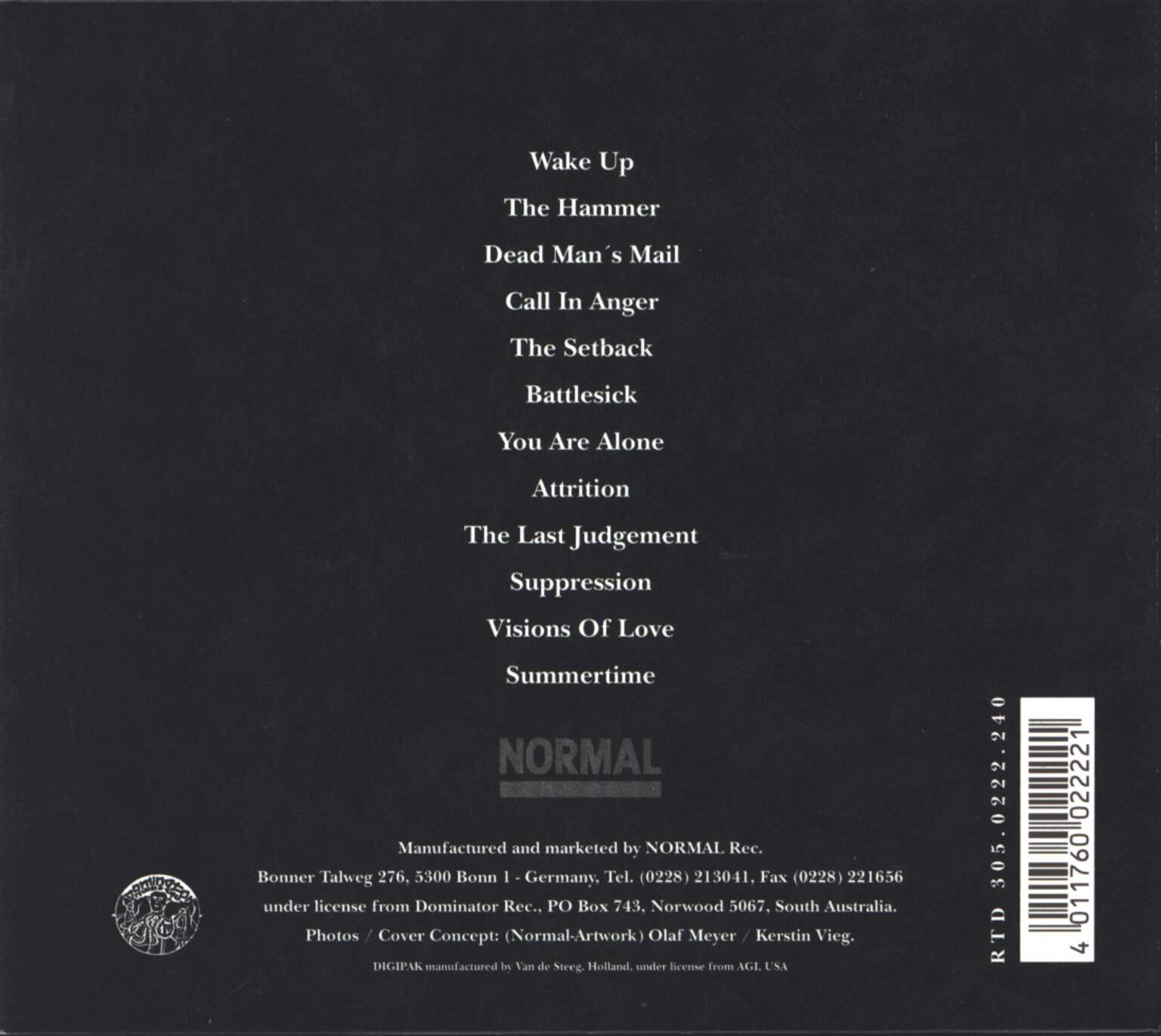 The Mark Of Cain: Battlesick, CD