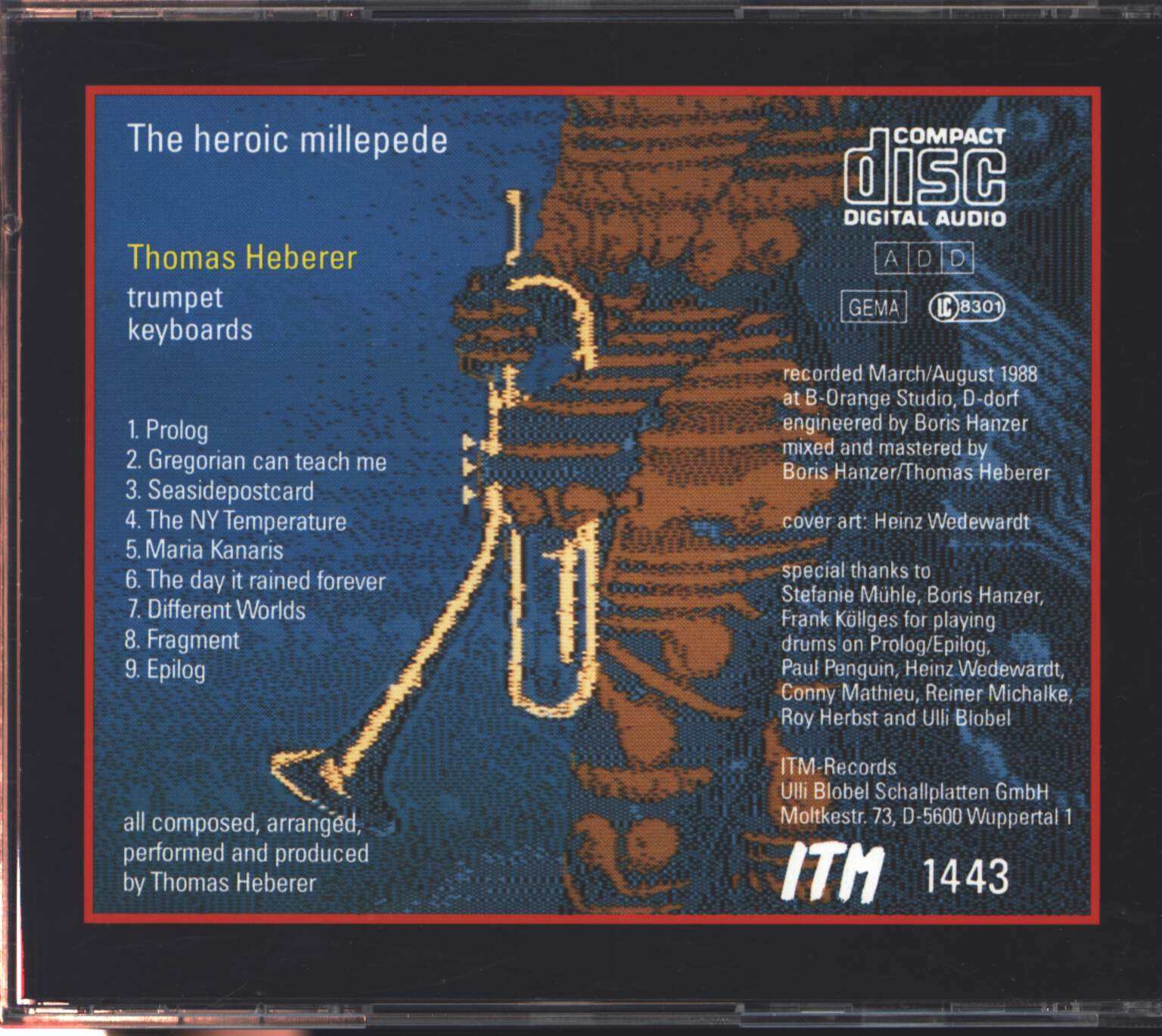 Thomas Heberer: The Heroic Millipede, CD