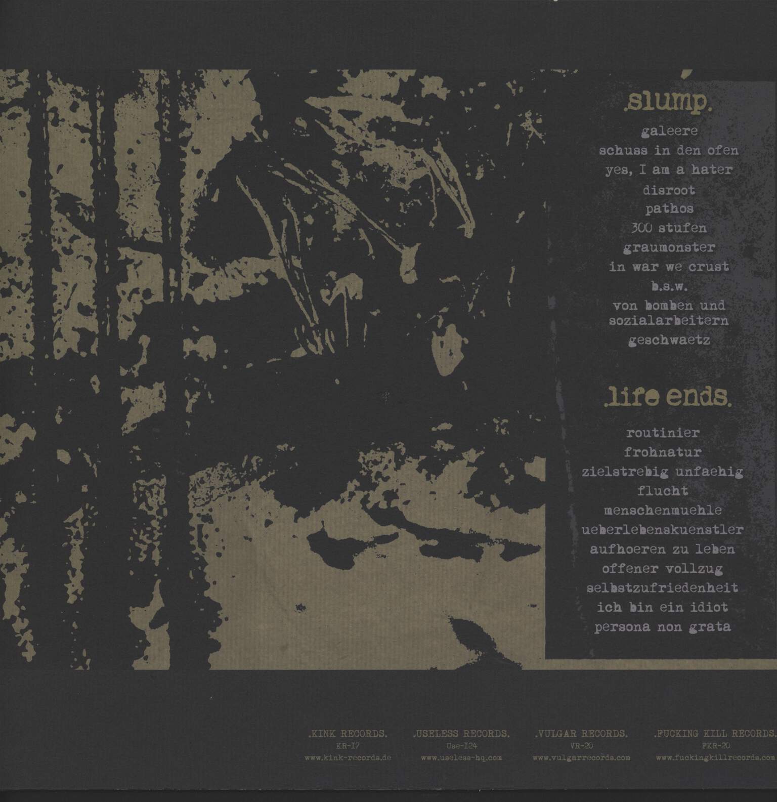 Slump: Slump / Life Ends, LP (Vinyl)