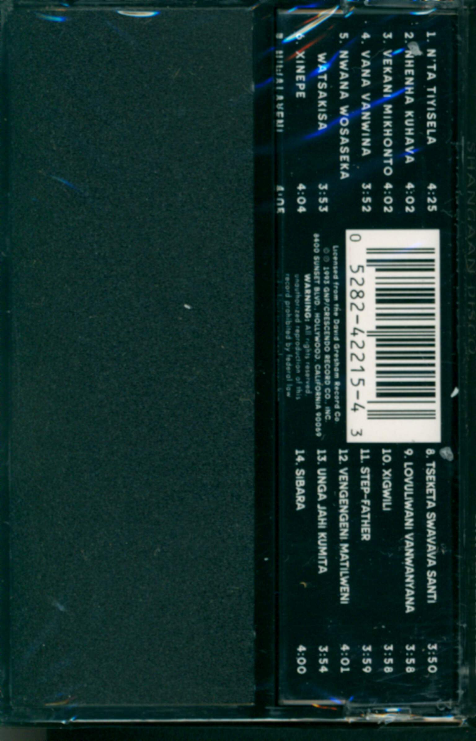 Magayisa C. Khosa: Shangaan Disco, Compact Cassette