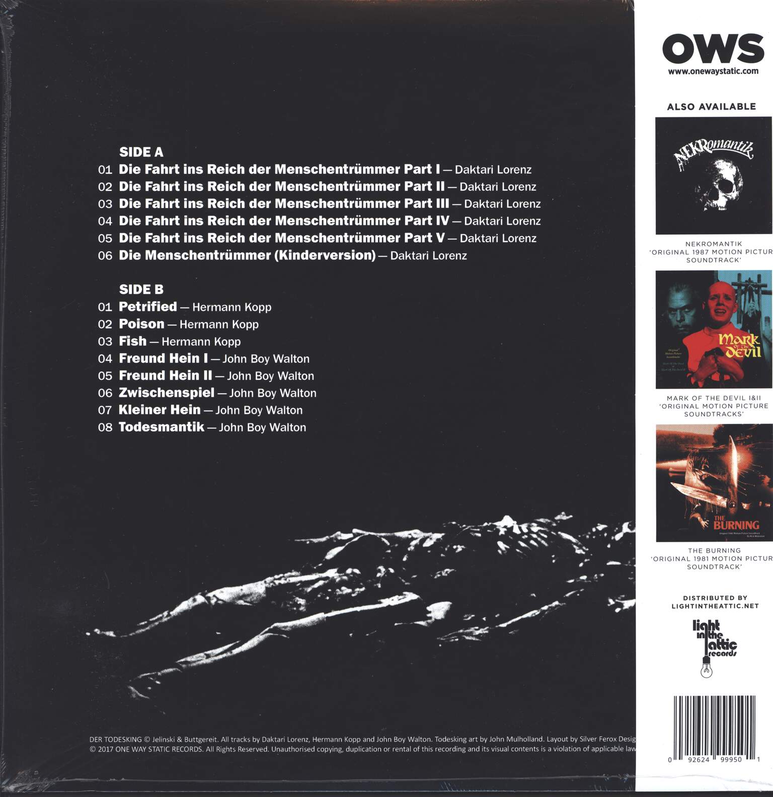 Hermann Kopp: Der Todesking (Original Expanded 1989 Motion Picture Soundtrack), LP (Vinyl)