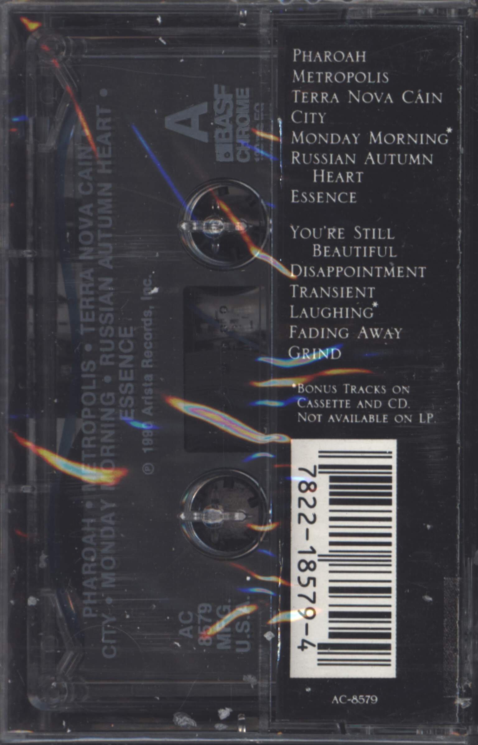 The Church: Gold Afternoon Fix, Tape