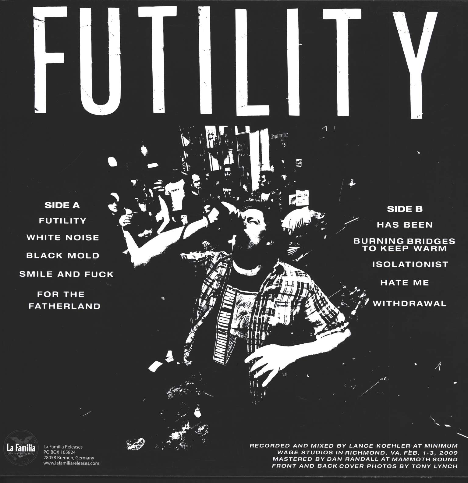 Wasted Time: Futility, 12" Maxi Single (Vinyl)