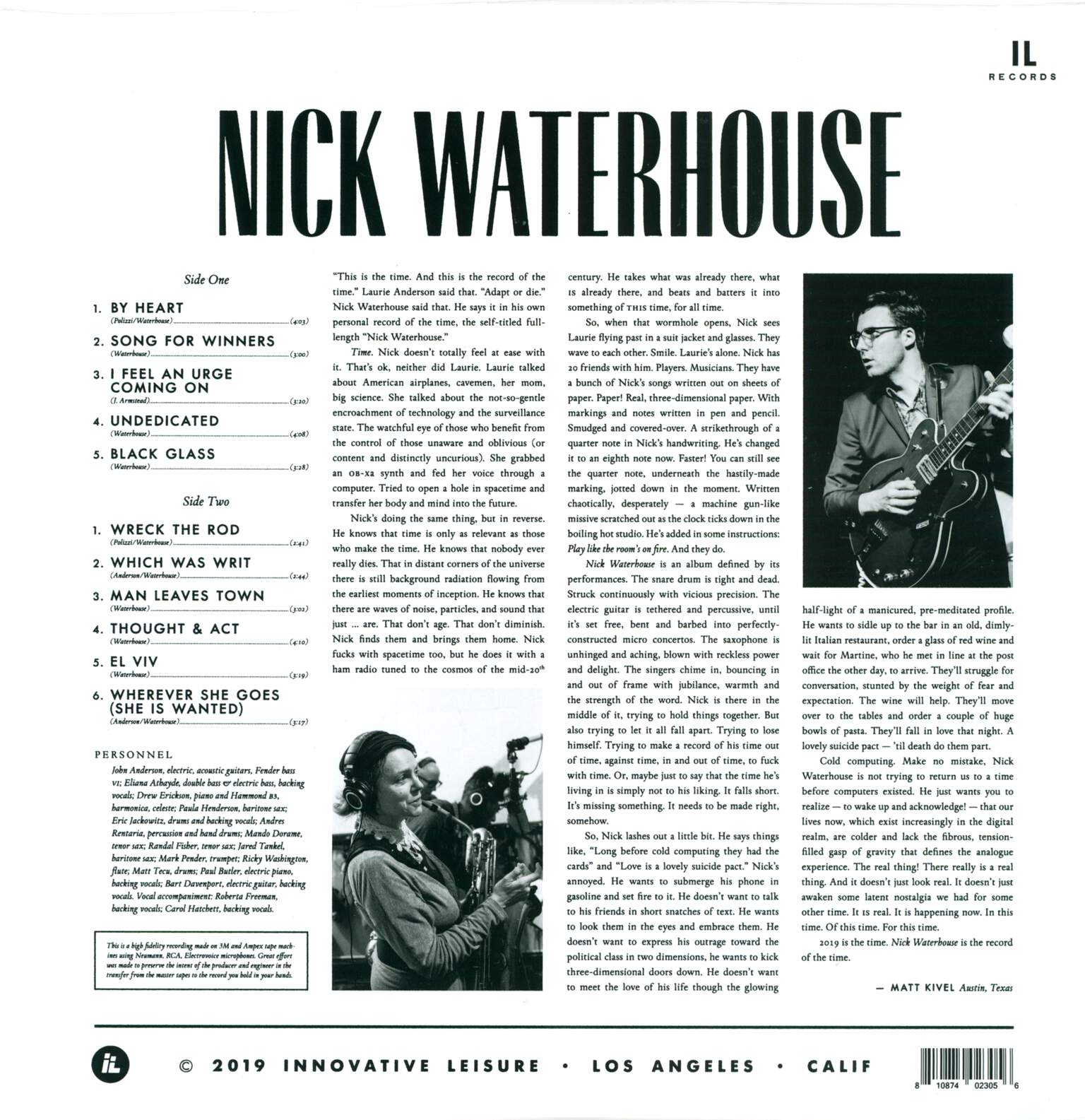 Nick Waterhouse: Nick Waterhouse, LP (Vinyl)