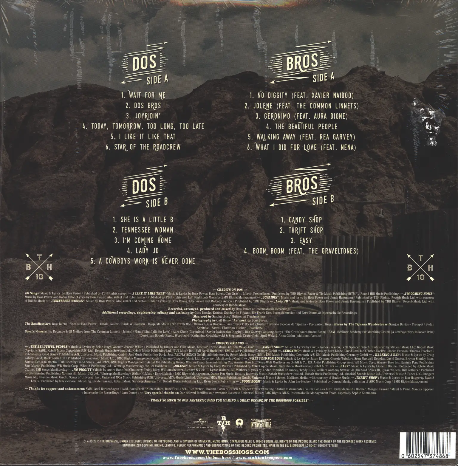 The Bosshoss: Dos Bros, LP (Vinyl)