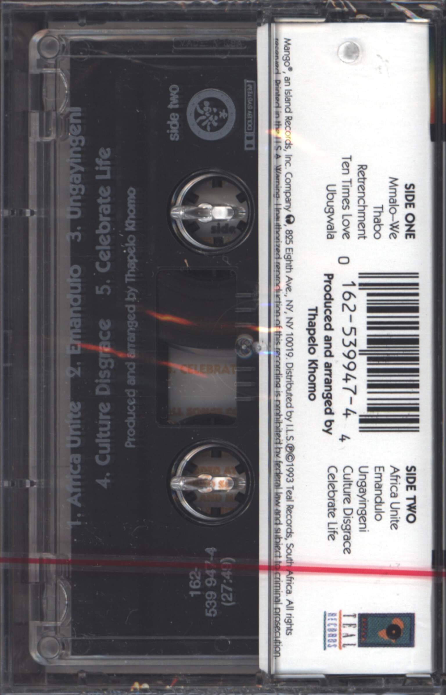 Bayete: Mmalo-We, Compact Cassette