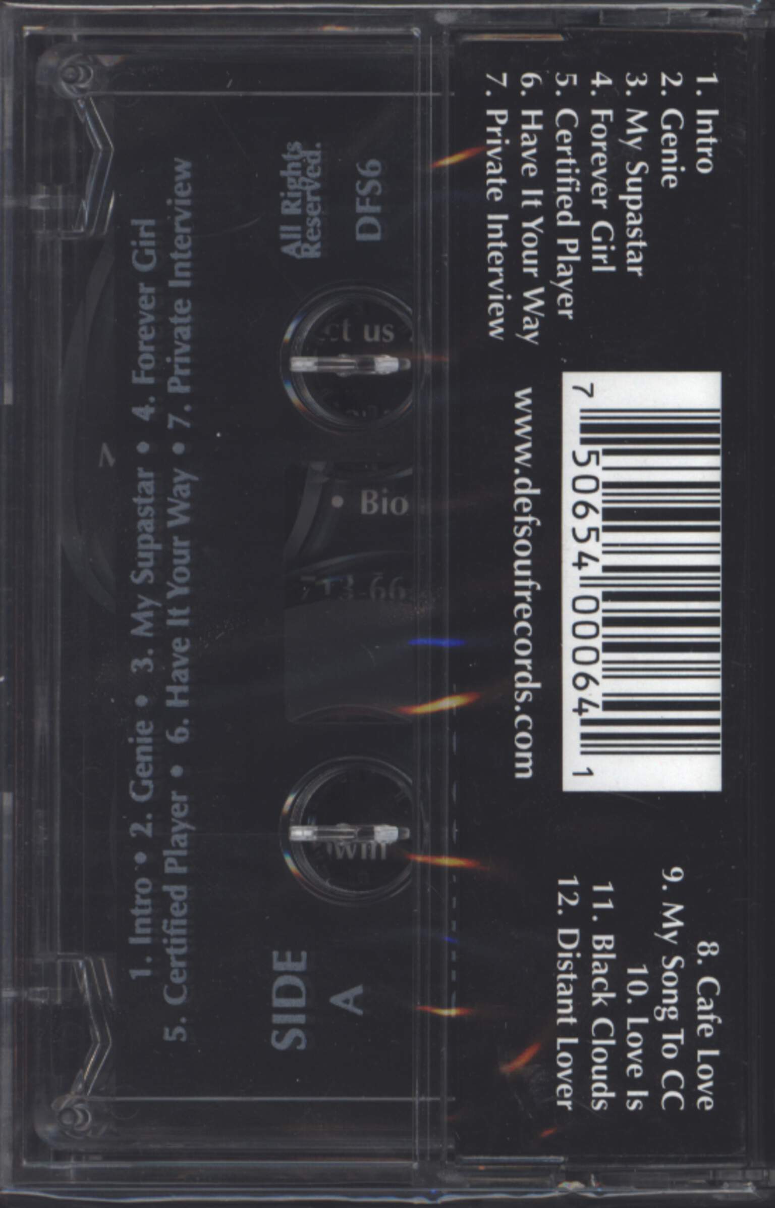 Billy Cook: Certified Platinum, Compact Cassette
