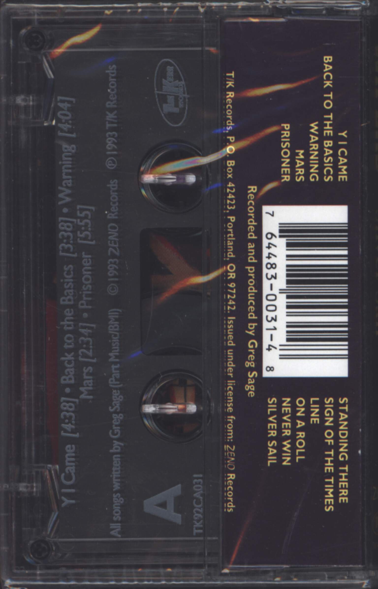 Wipers: Silver Sail, Compact Cassette