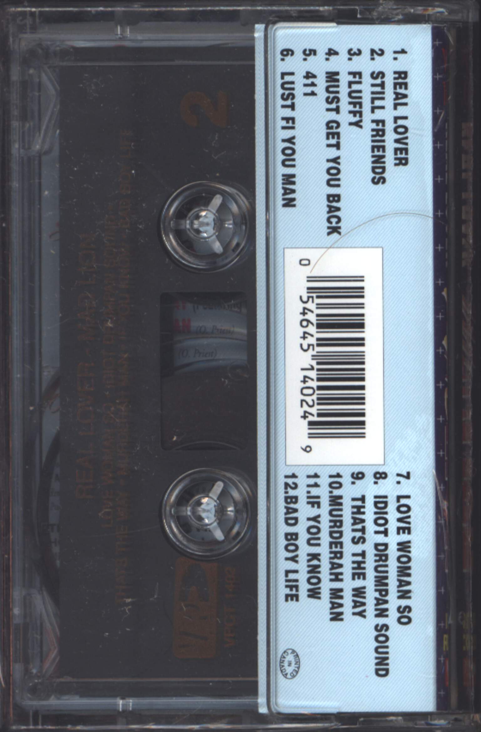Mad Lion: Real Lover, Compact Cassette