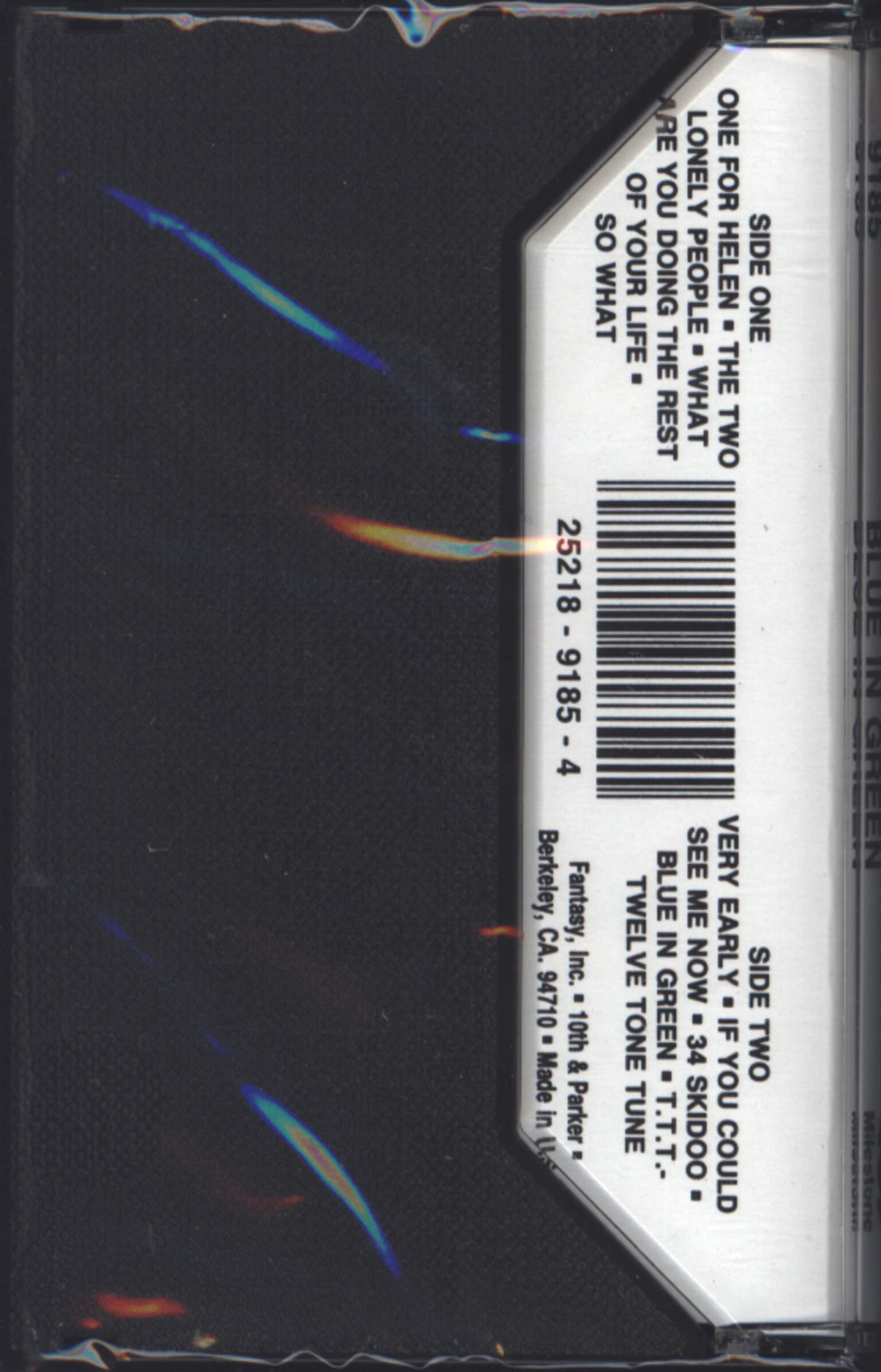 Bill Evans: Blue In Green - The Concert In Canada, Compact Cassette