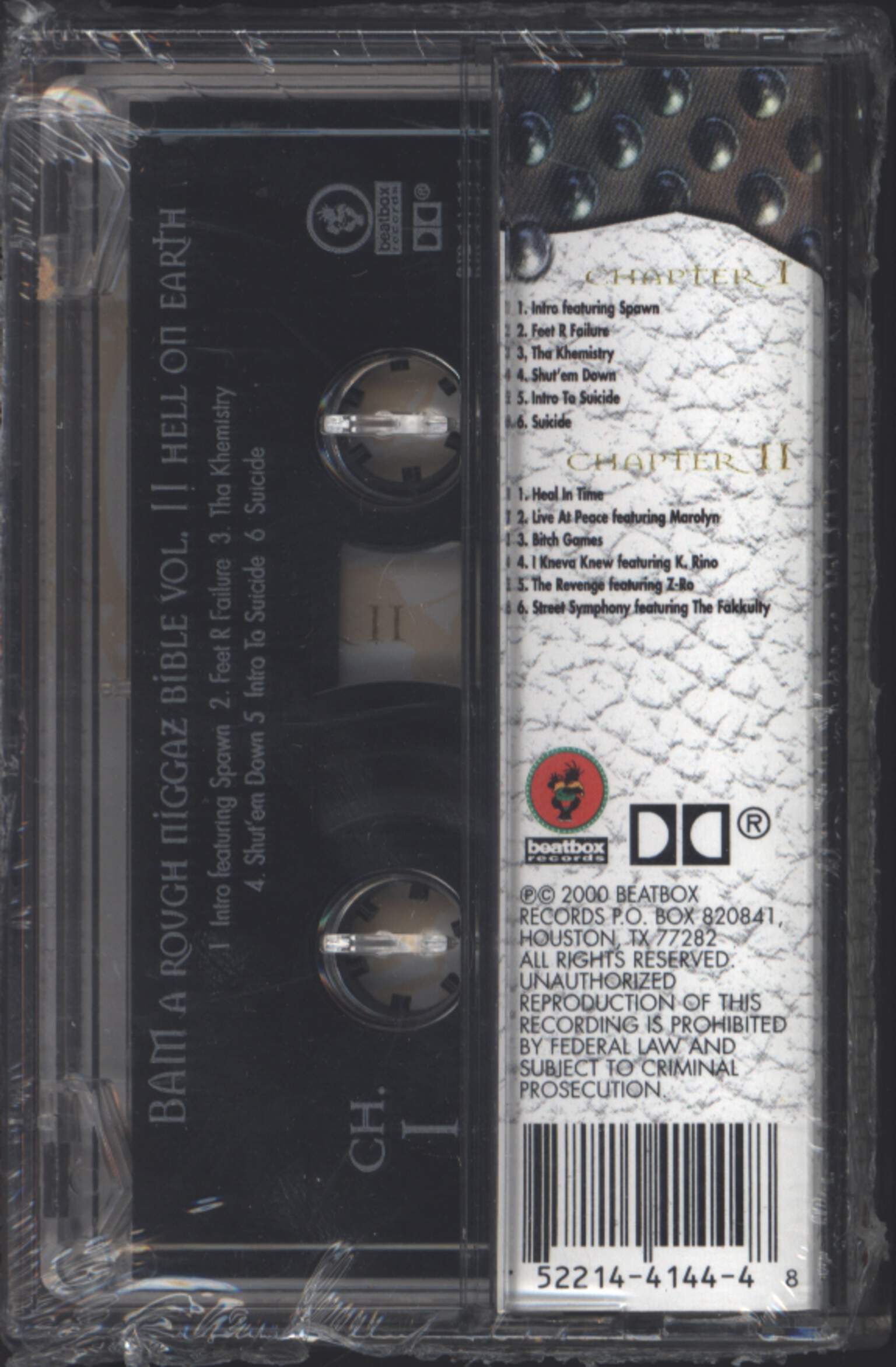 BAM: A Rough Nigga'z Bible Vol. II Hell On Earth - Screwed & Chopped, Tape