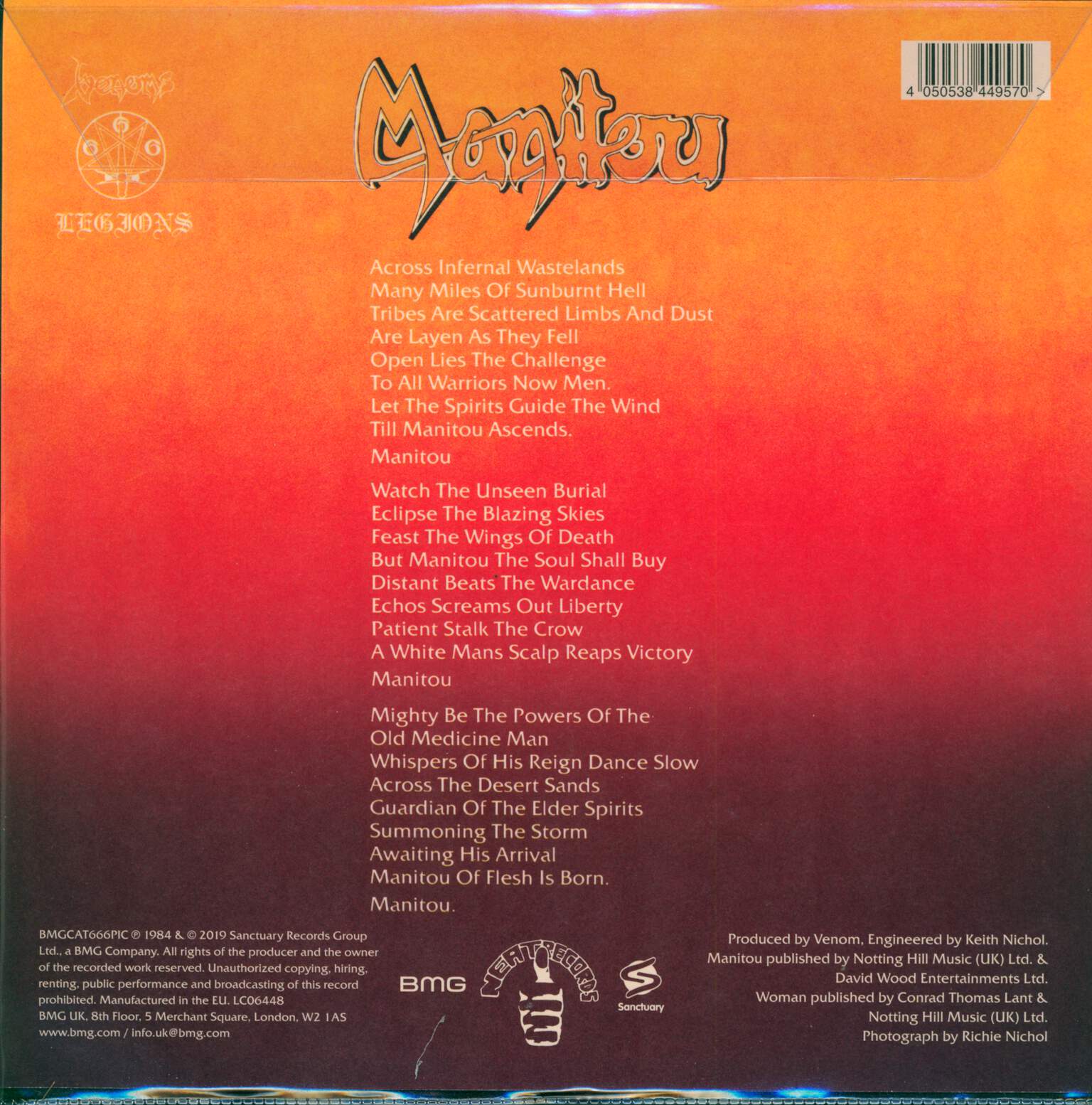Venom: Manitou, 7" Single (Vinyl)