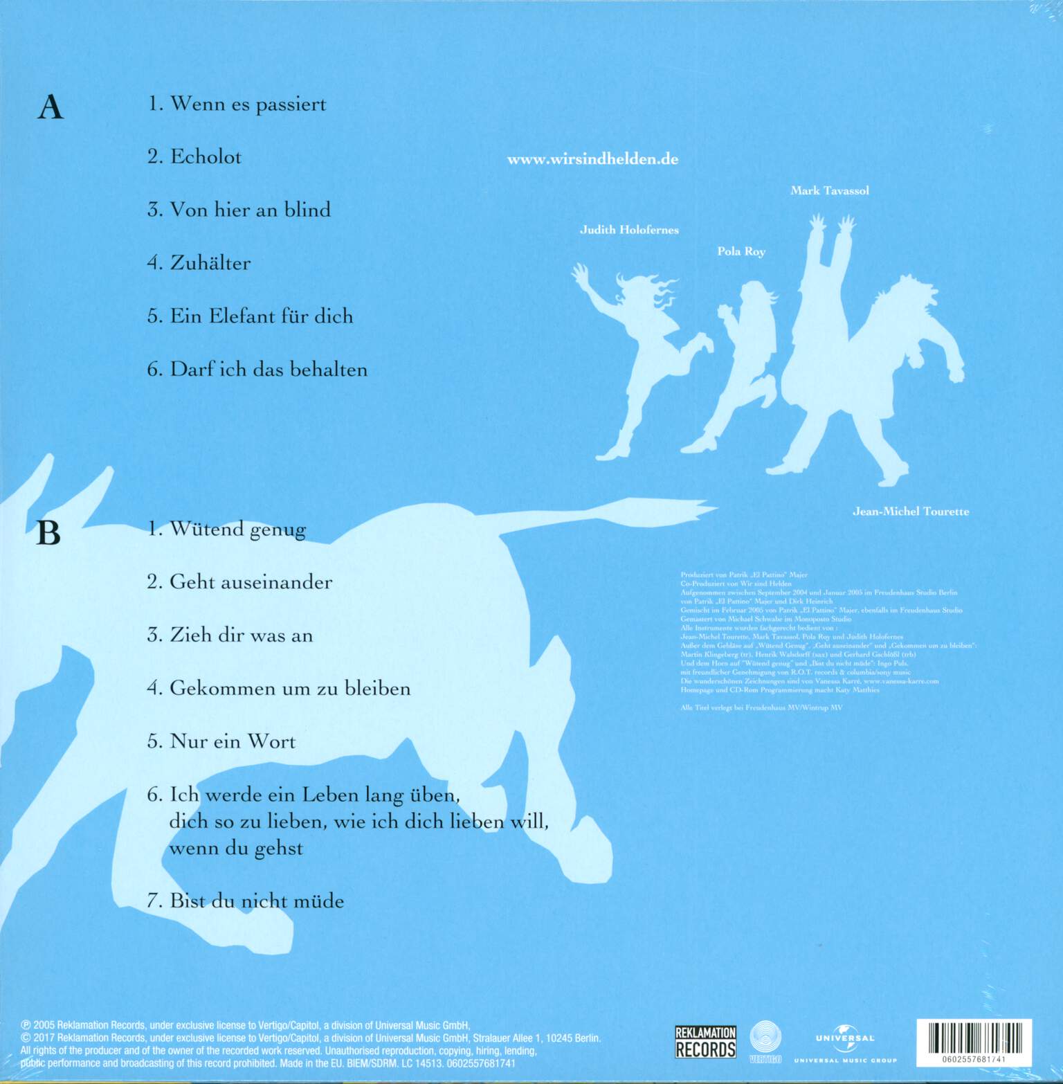 Wir Sind Helden: Von Hier An Blind, LP (Vinyl)