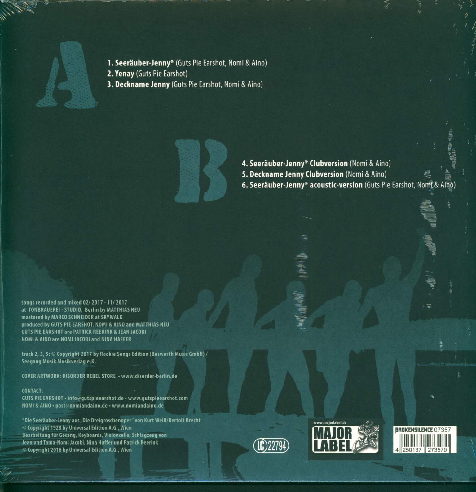 Guts Pie Earshot: Deckname Jenny, LP (Vinyl)