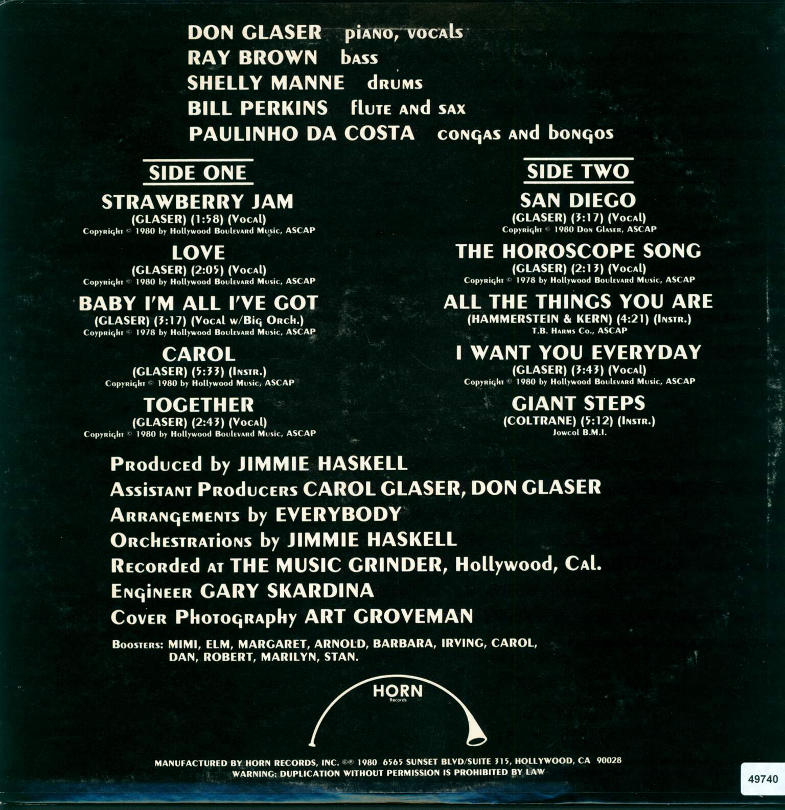 Don Glaser: Don Glaser, LP (Vinyl)