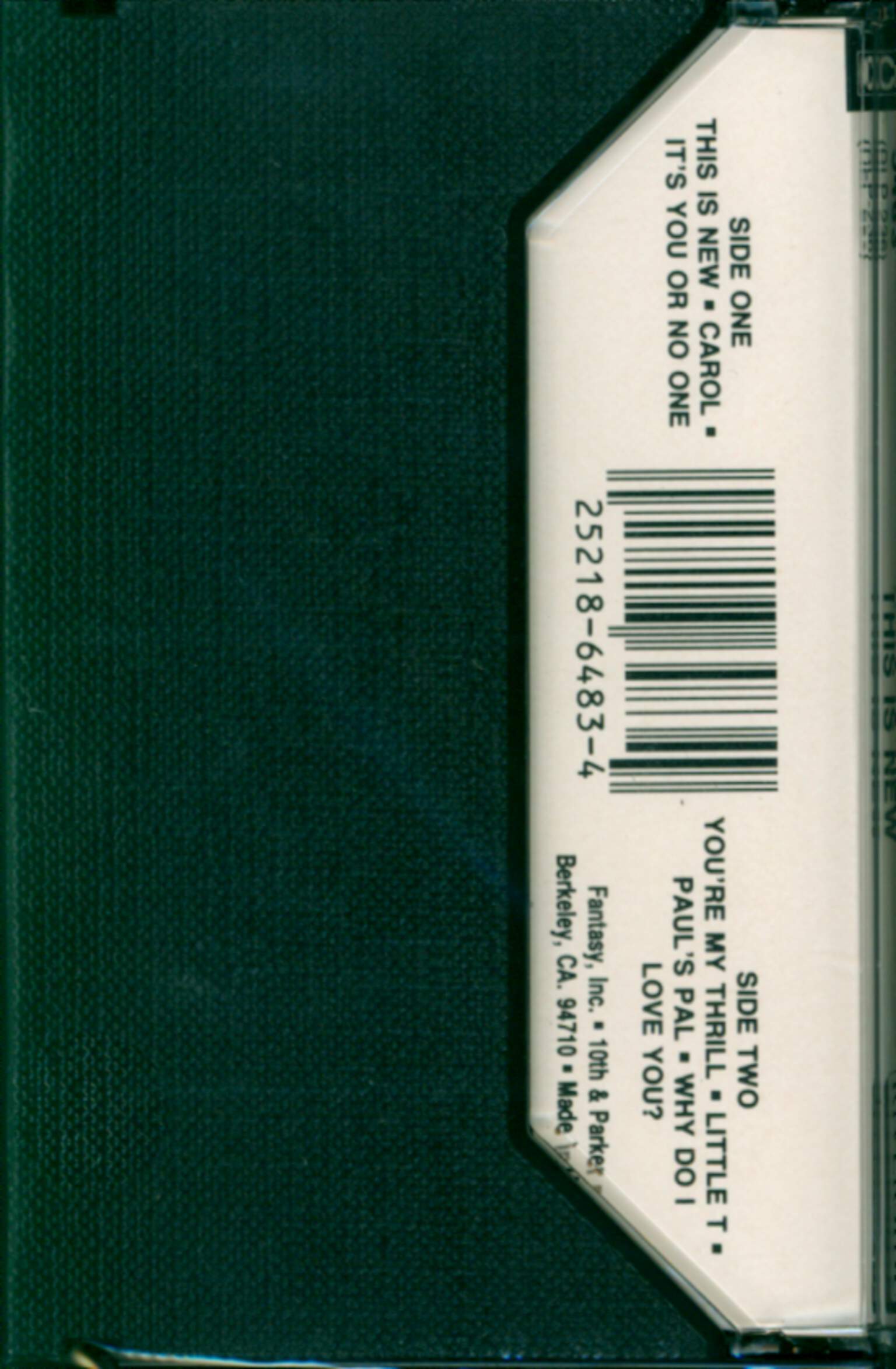 Kenny Drew Quintet: This Is New, Tape