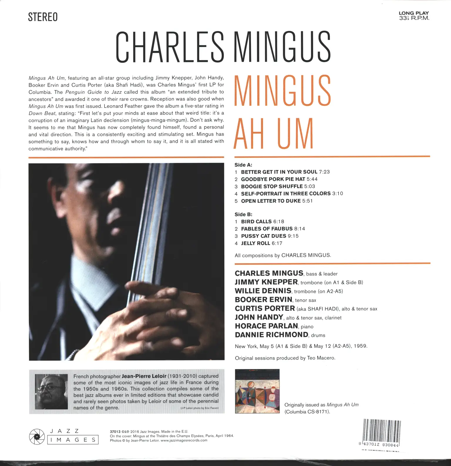 Charles Mingus: Mingus Ah Um, LP (Vinyl)