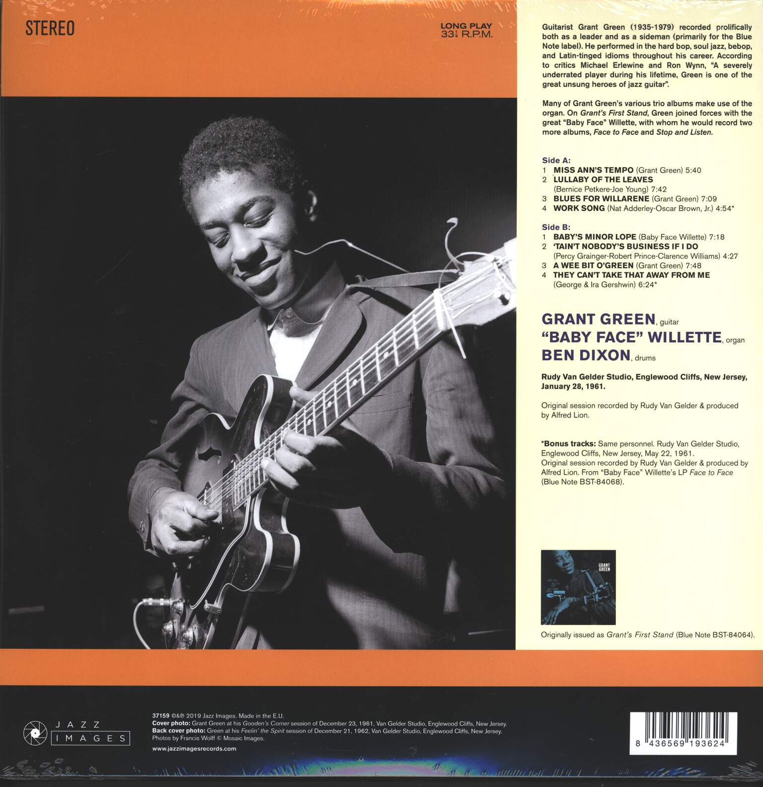 Grant Green: Grant's First Stand, LP (Vinyl)