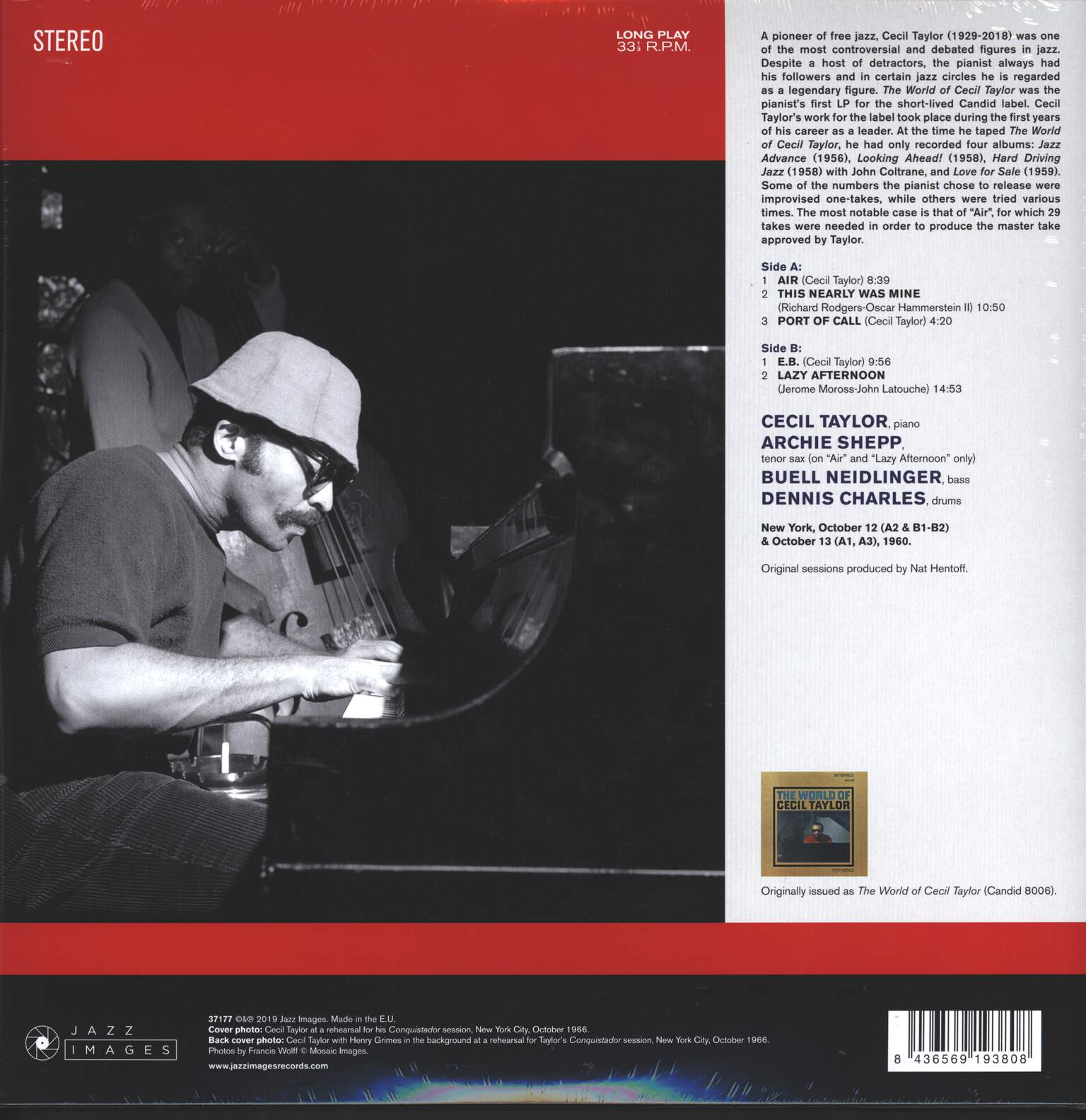 Cecil Taylor: The World of Cecil Taylor, LP (Vinyl)