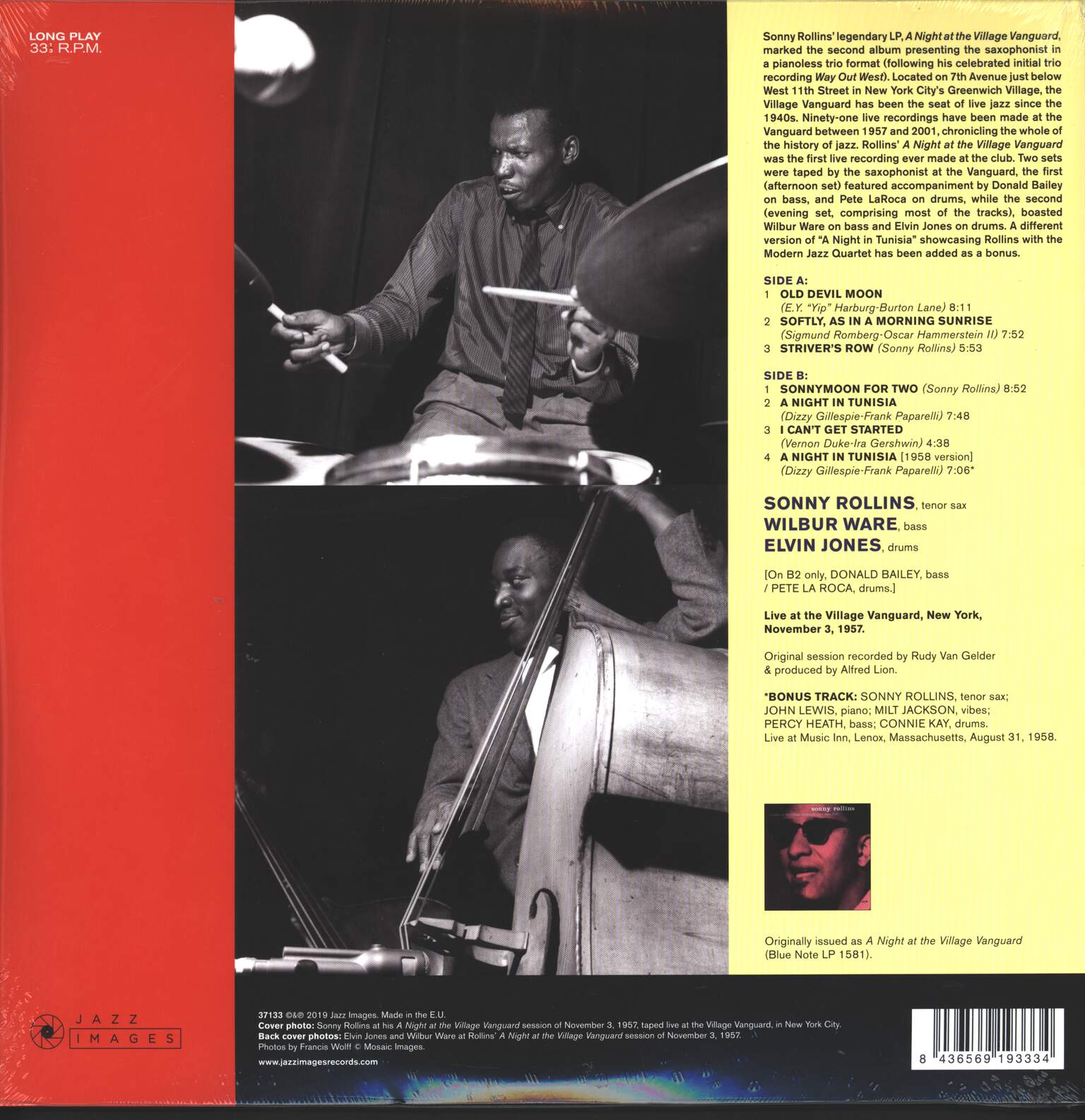 Sonny Rollins: A Night At The "Village Vanguard", LP (Vinyl)