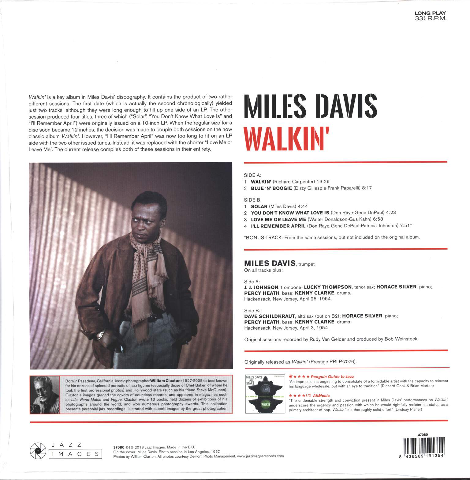Miles Davis: Walkin', LP (Vinyl)
