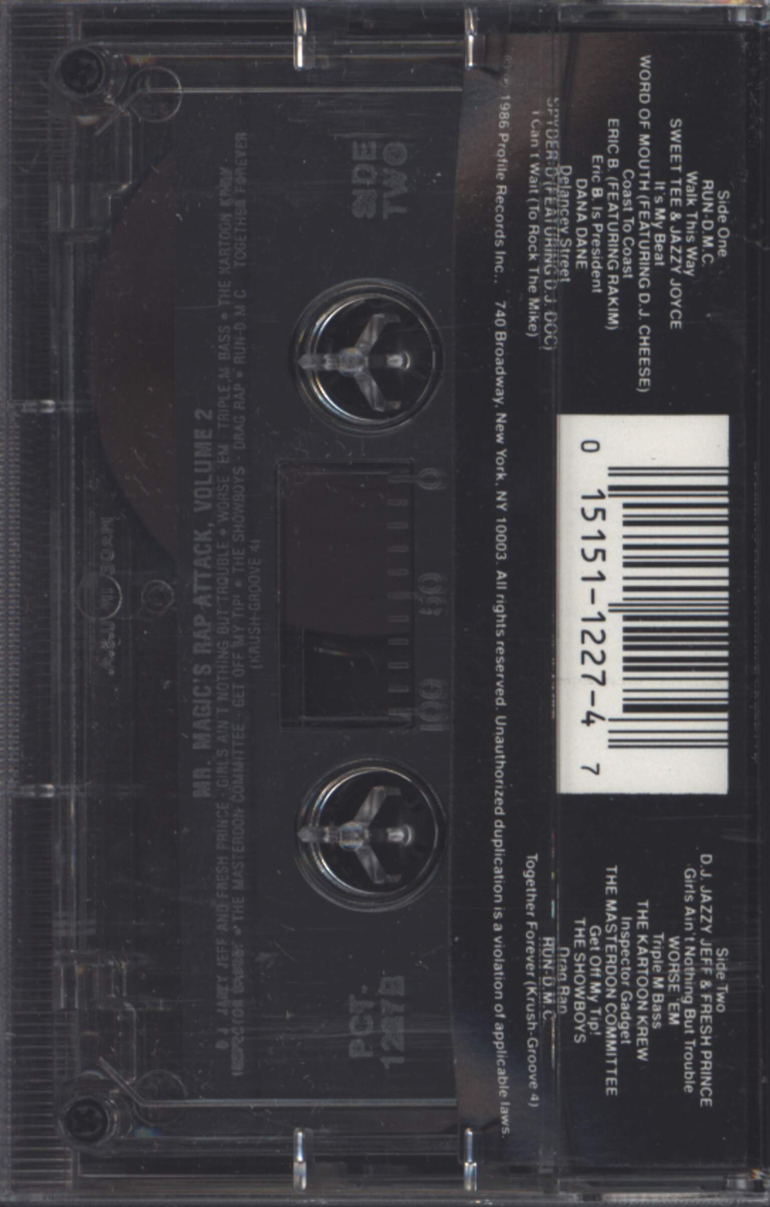 Mr. Magic: Mr. Magic's Rap Attack Volume 2, Tape