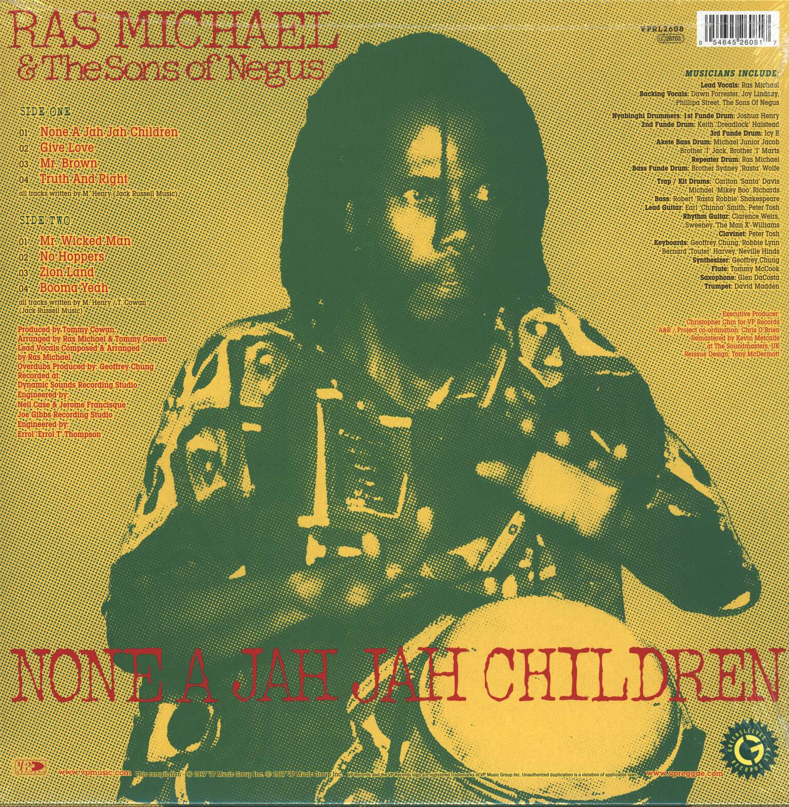 Ras Michael & the Sons Of Negus: None A Jah Jah Children, LP (Vinyl)