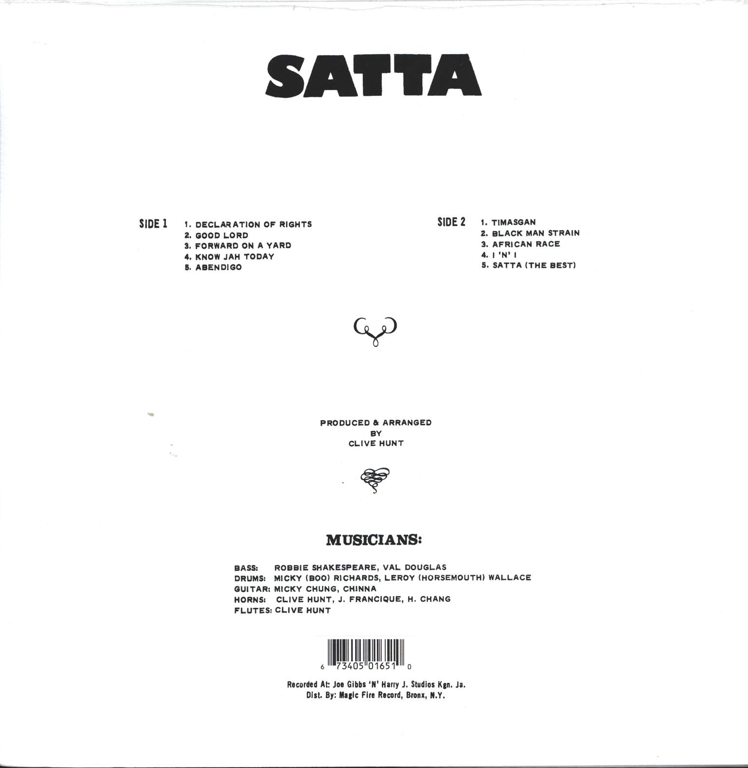 The Abyssinians: Satta, LP (Vinyl)