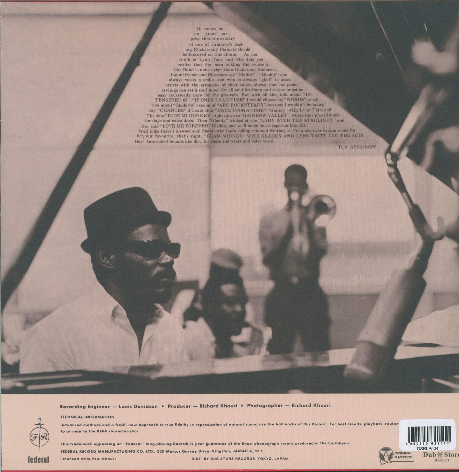 Gladstone Anderson: Jamaica's Glad Sounds - Let's Go Native, LP (Vinyl)