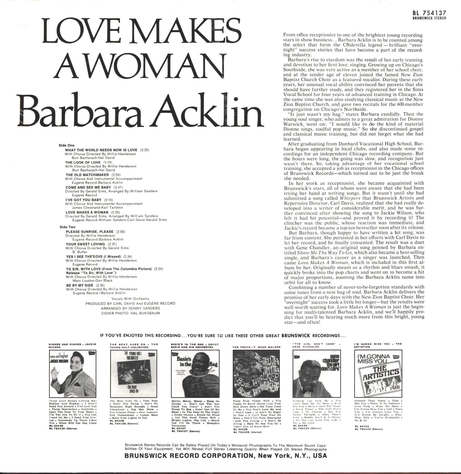 Barbara Acklin: Love Makes A Woman, LP (Vinyl)