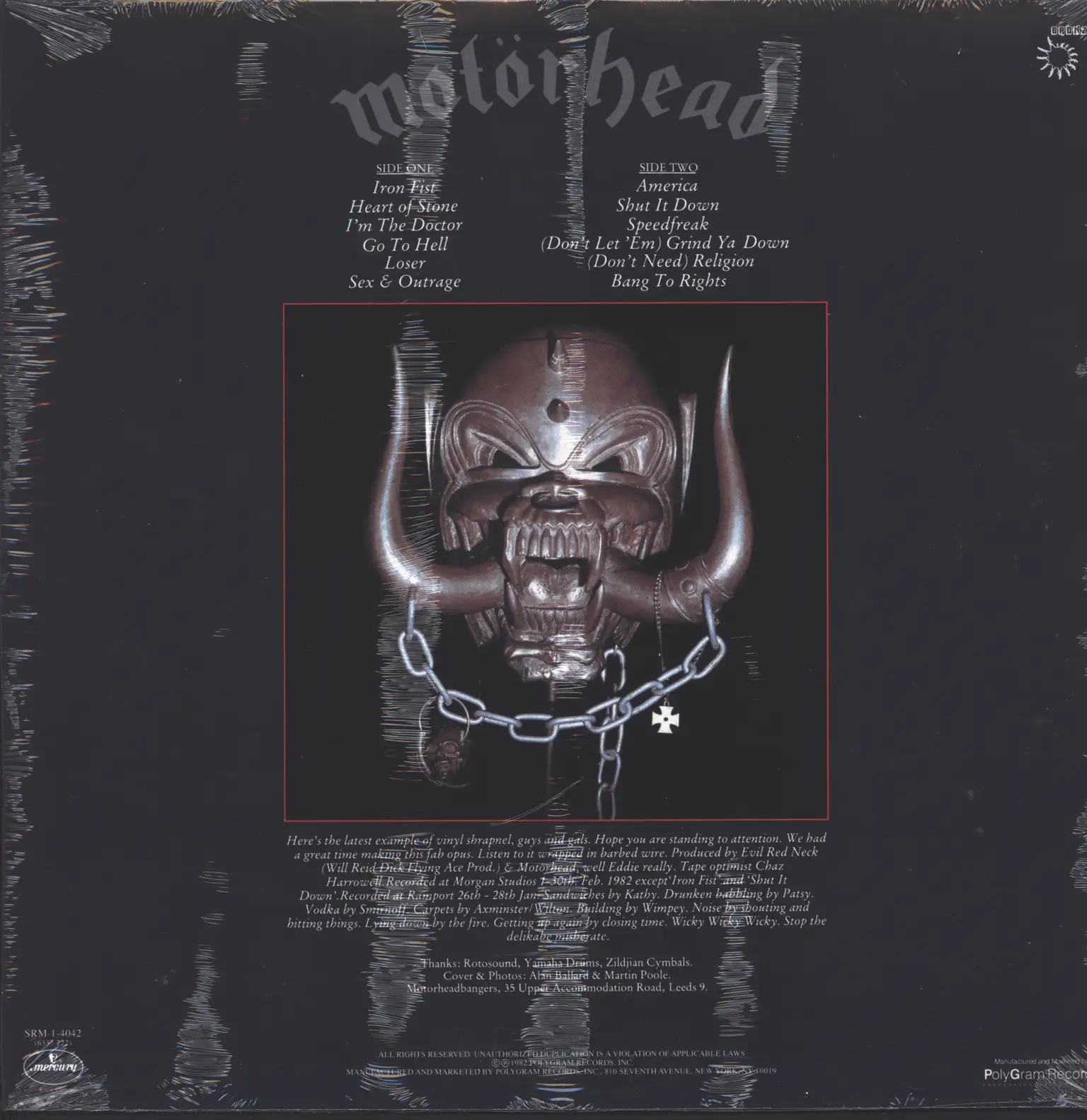 Motörhead: Iron Fist, LP (Vinyl)