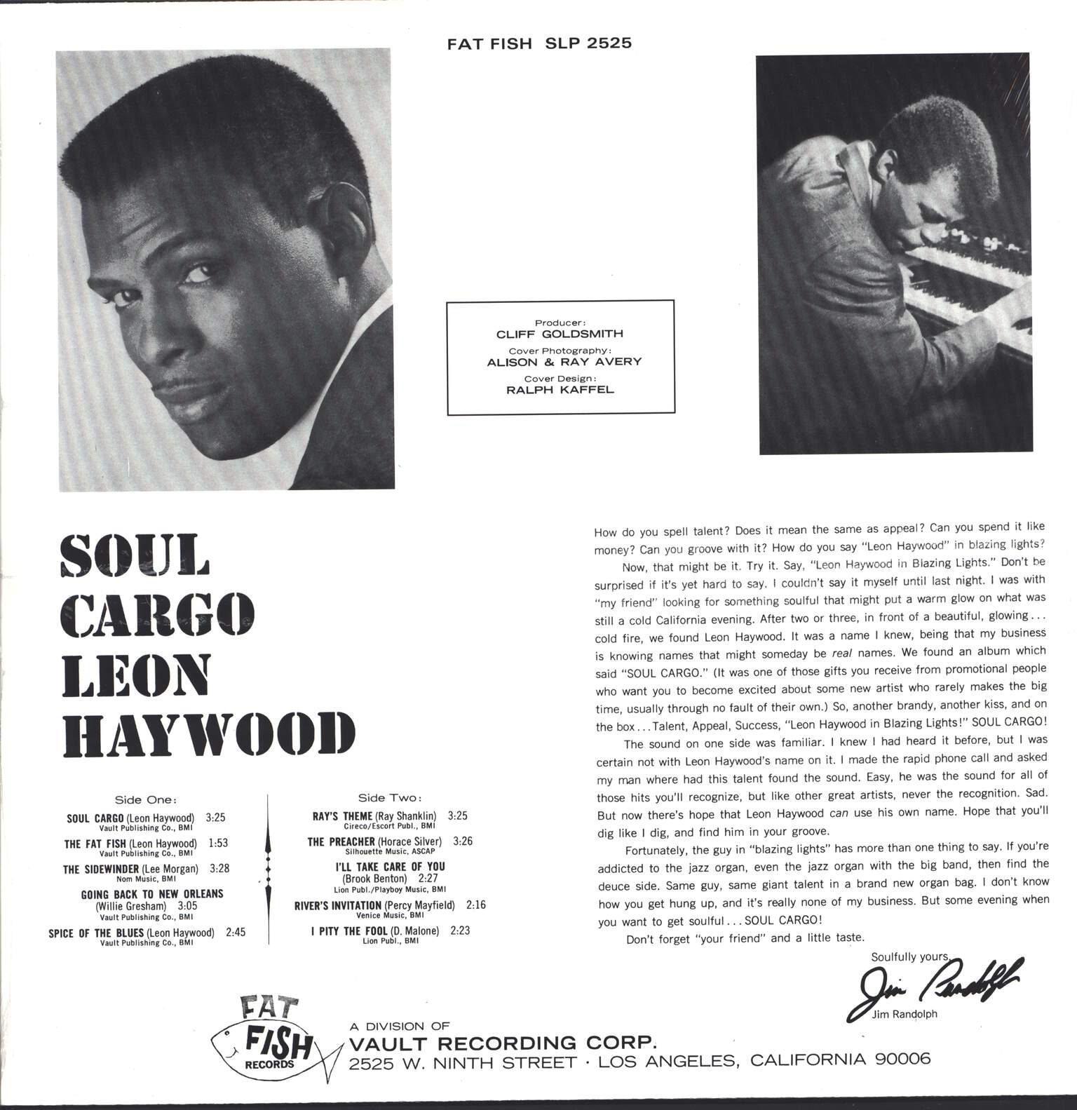 Leon Haywood: Soul Cargo, LP (Vinyl)
