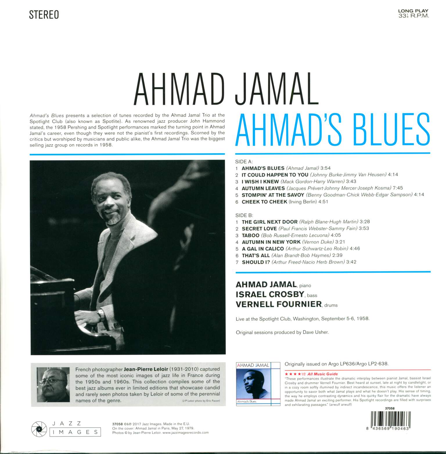 Ahmad Jamal: Ahmad's Blues, LP (Vinyl)