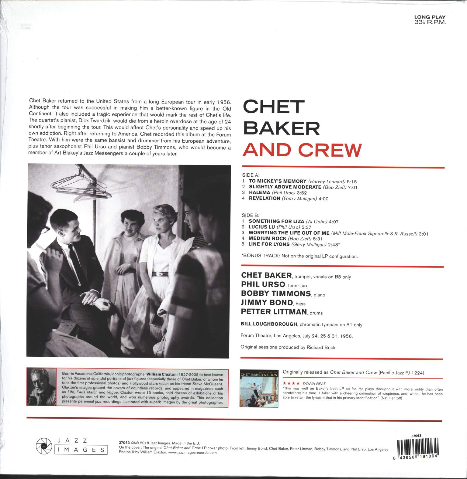 Chet Baker & Crew: Chet Baker & Crew, LP (Vinyl)