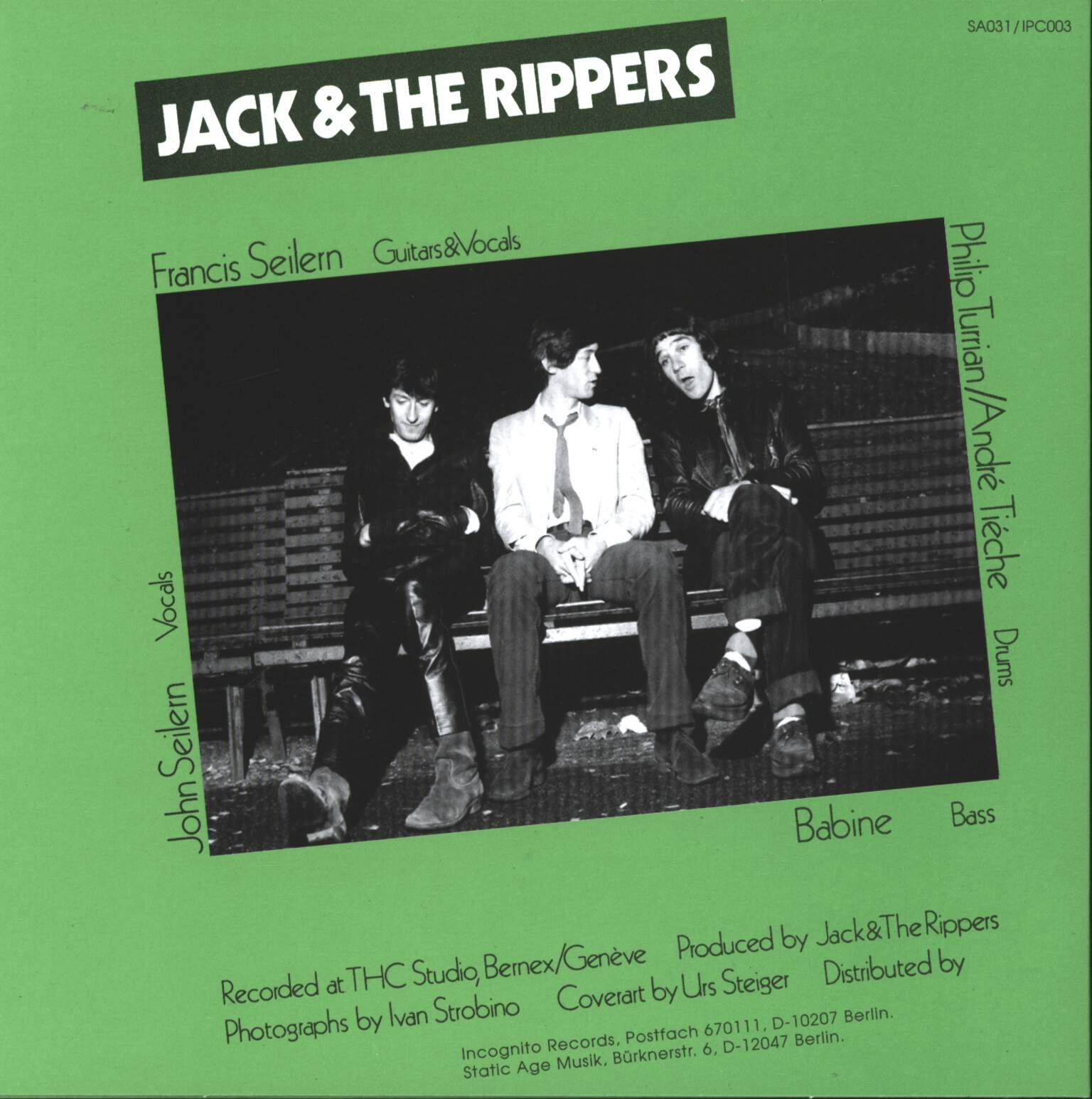Jack & The Rippers: No Desire, 7" Single (Vinyl)