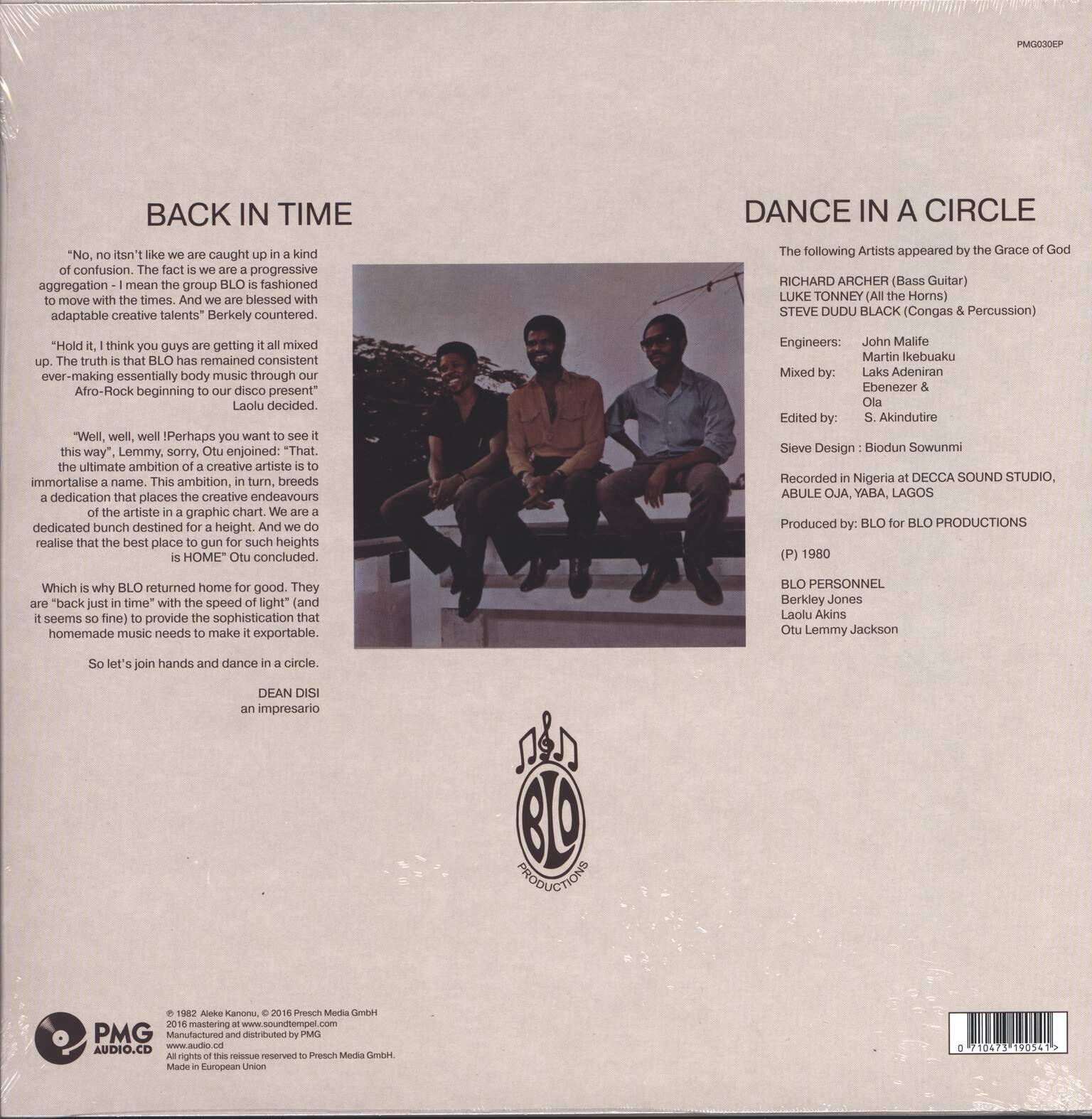 Blo: Back In Time, 12" Maxi Single (Vinyl)