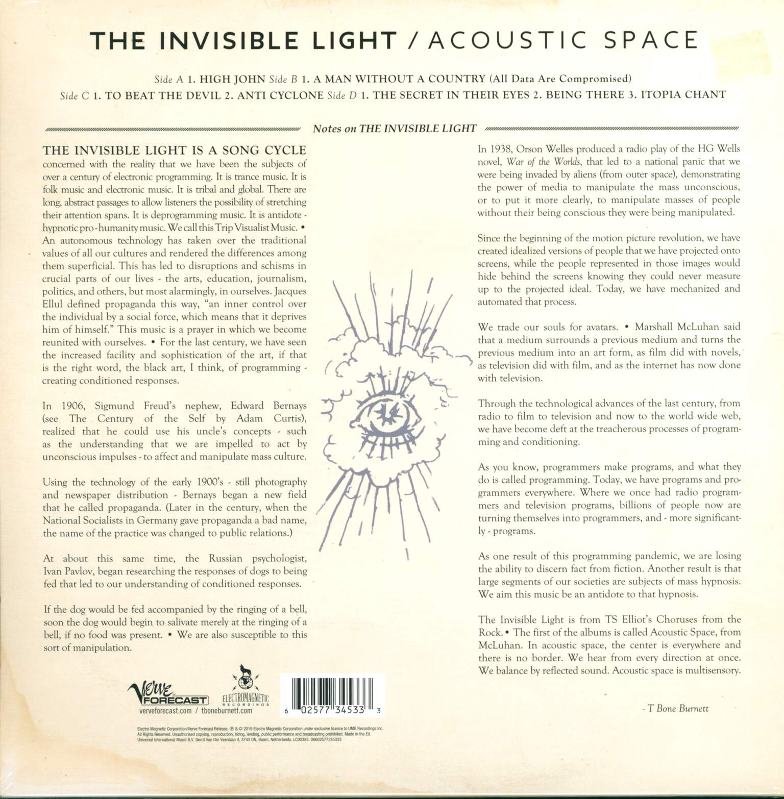 T-Bone Burnett: The Invisible Light: Acoustic Space, LP (Vinyl)