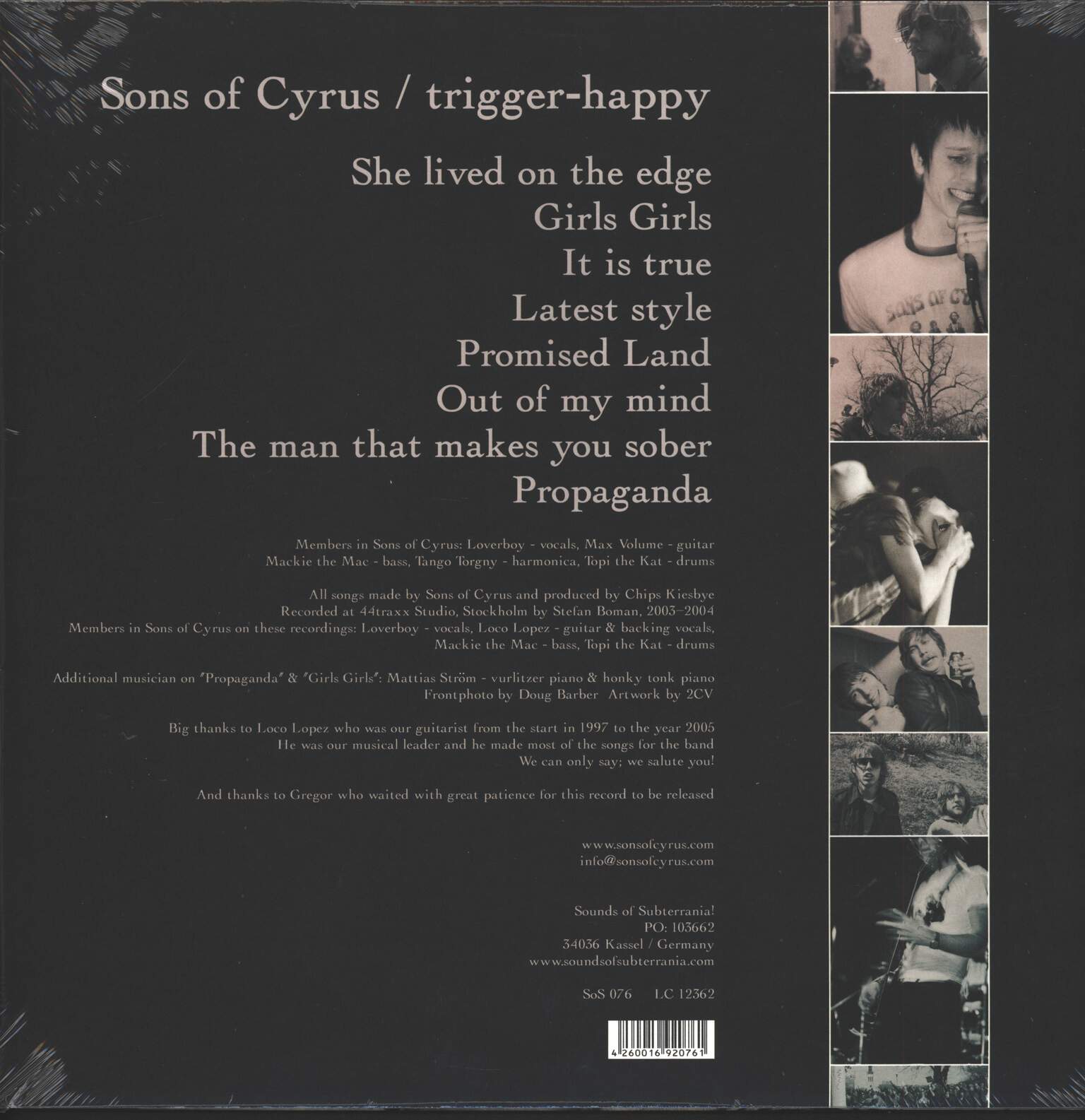 Sons Of Cyrus: Trigger-Happy, LP (Vinyl)
