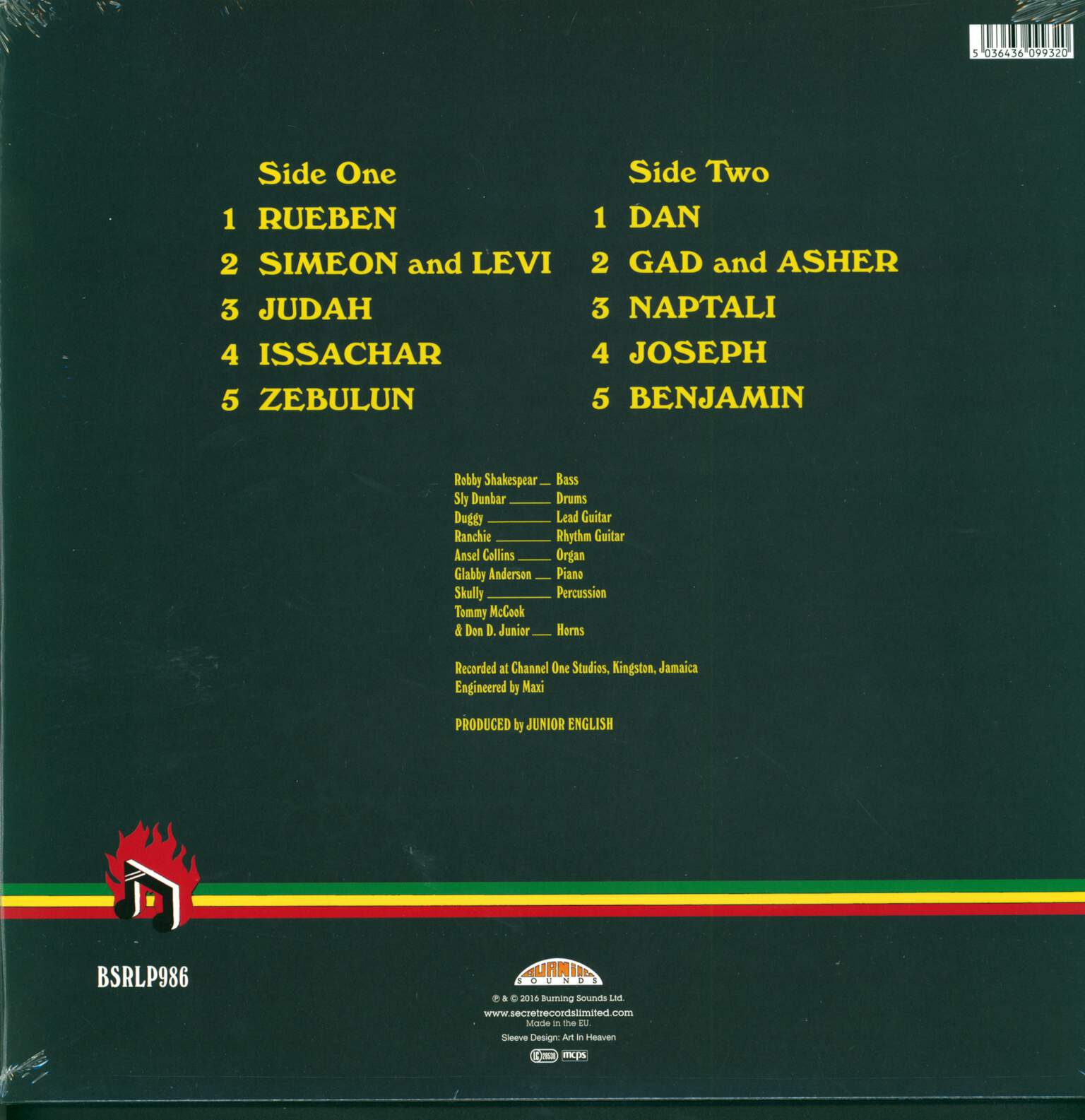 The Revolutionaries: Burning Dub, LP (Vinyl)