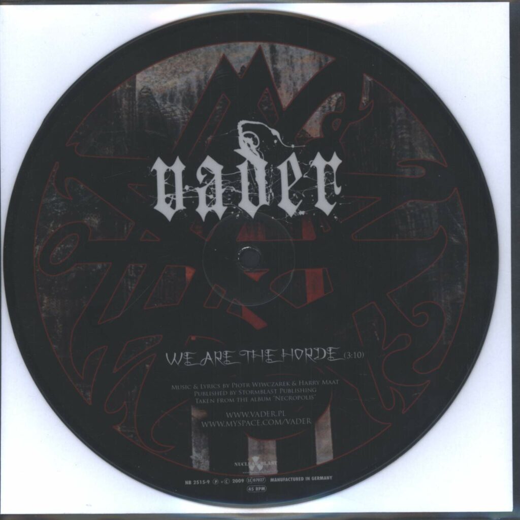 Vader: We Are The Horde / Permitting The Noble Dead To Descend To The Underworld, 7" Single (Vinyl)