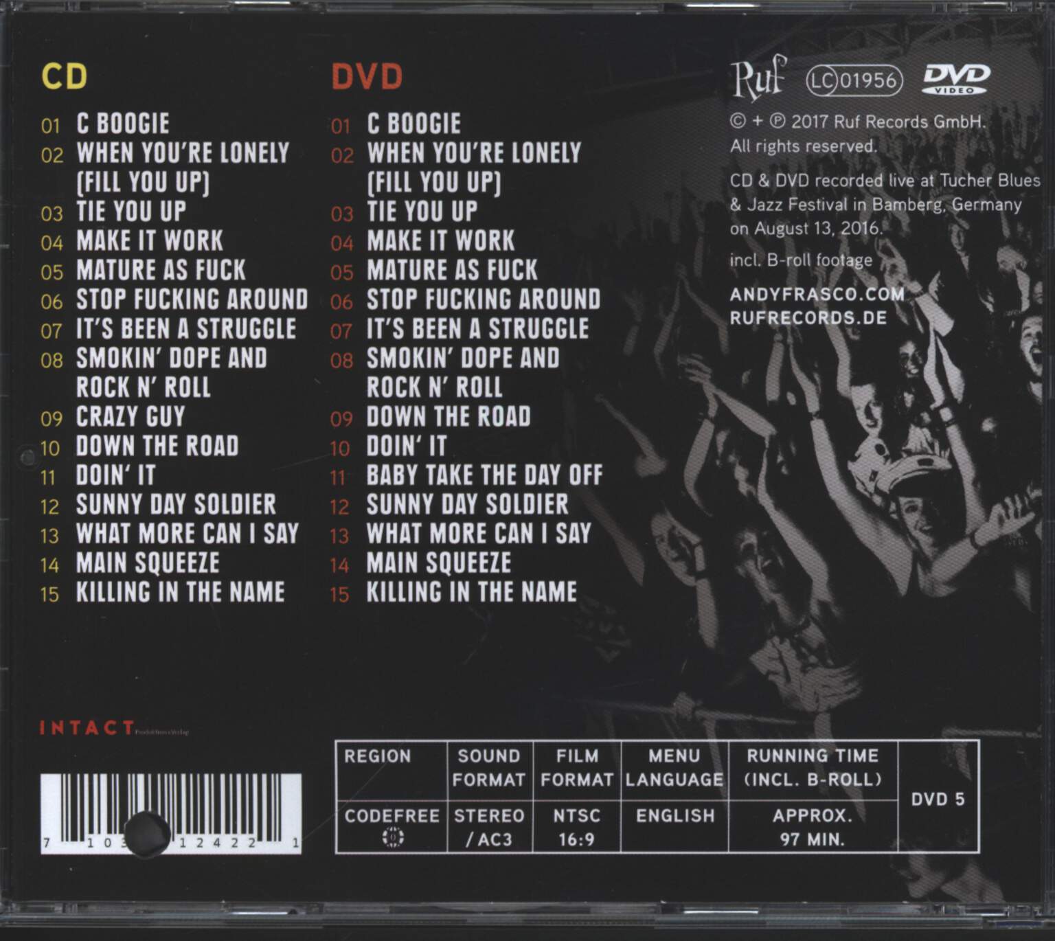 Andy Frasco & The U.N.: Songs From The Road, 2×CD