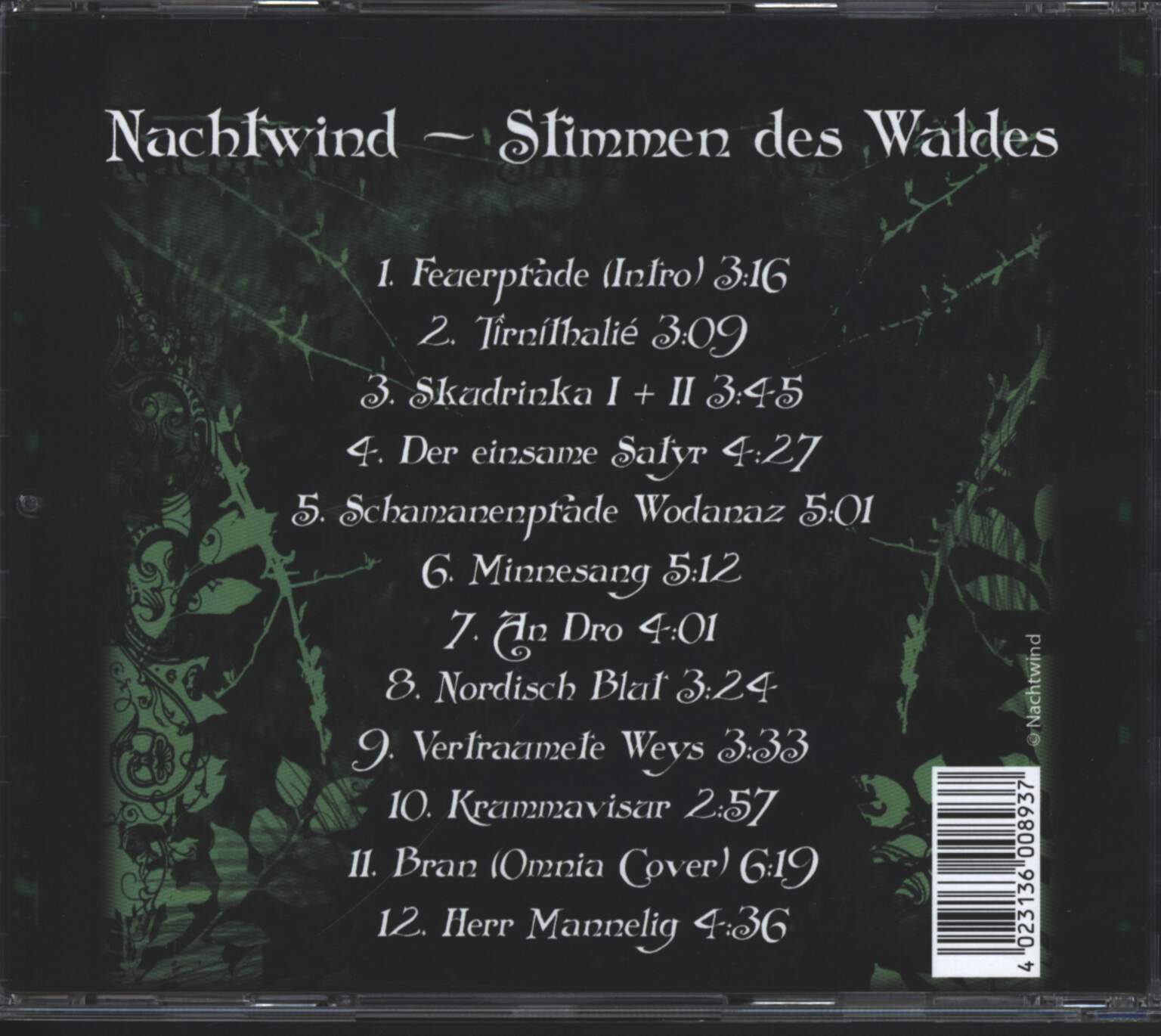 Nachtwind: Stimmen Des Waldes, CD