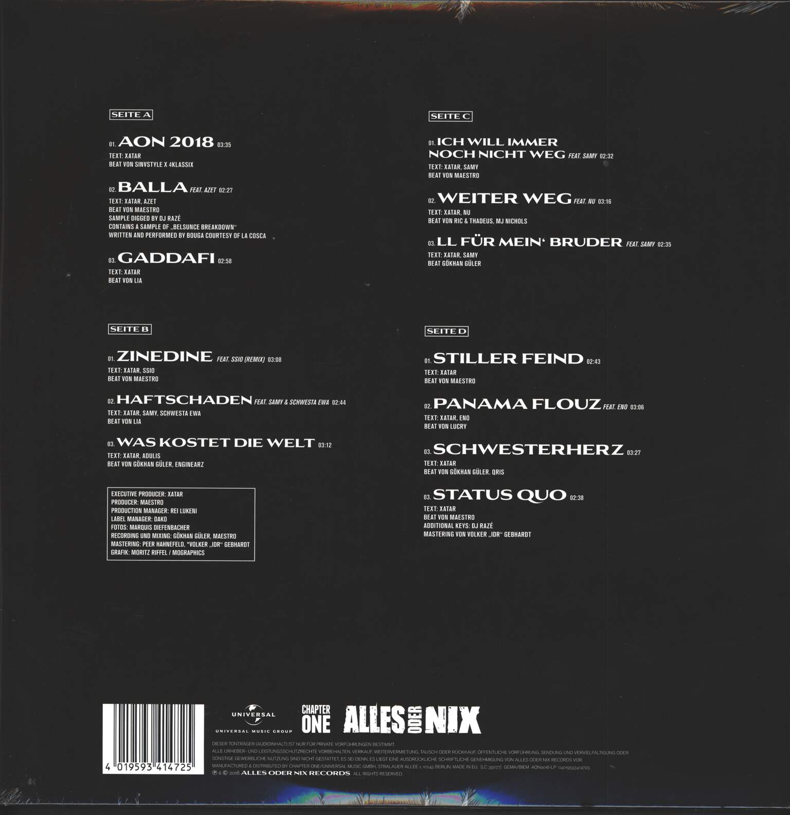 Xatar: Alles Oder Nix II, 2×LP (Vinyl)