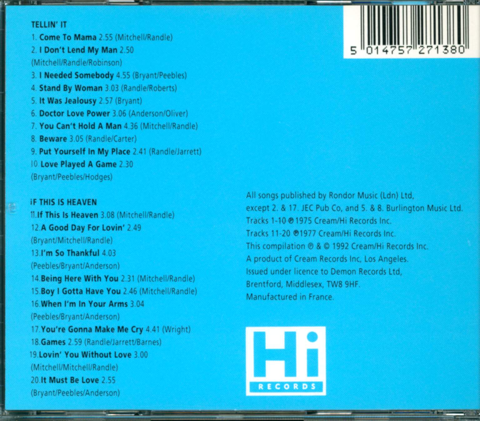 Ann Peebles: Tellin' It & If This Is Heaven, CD